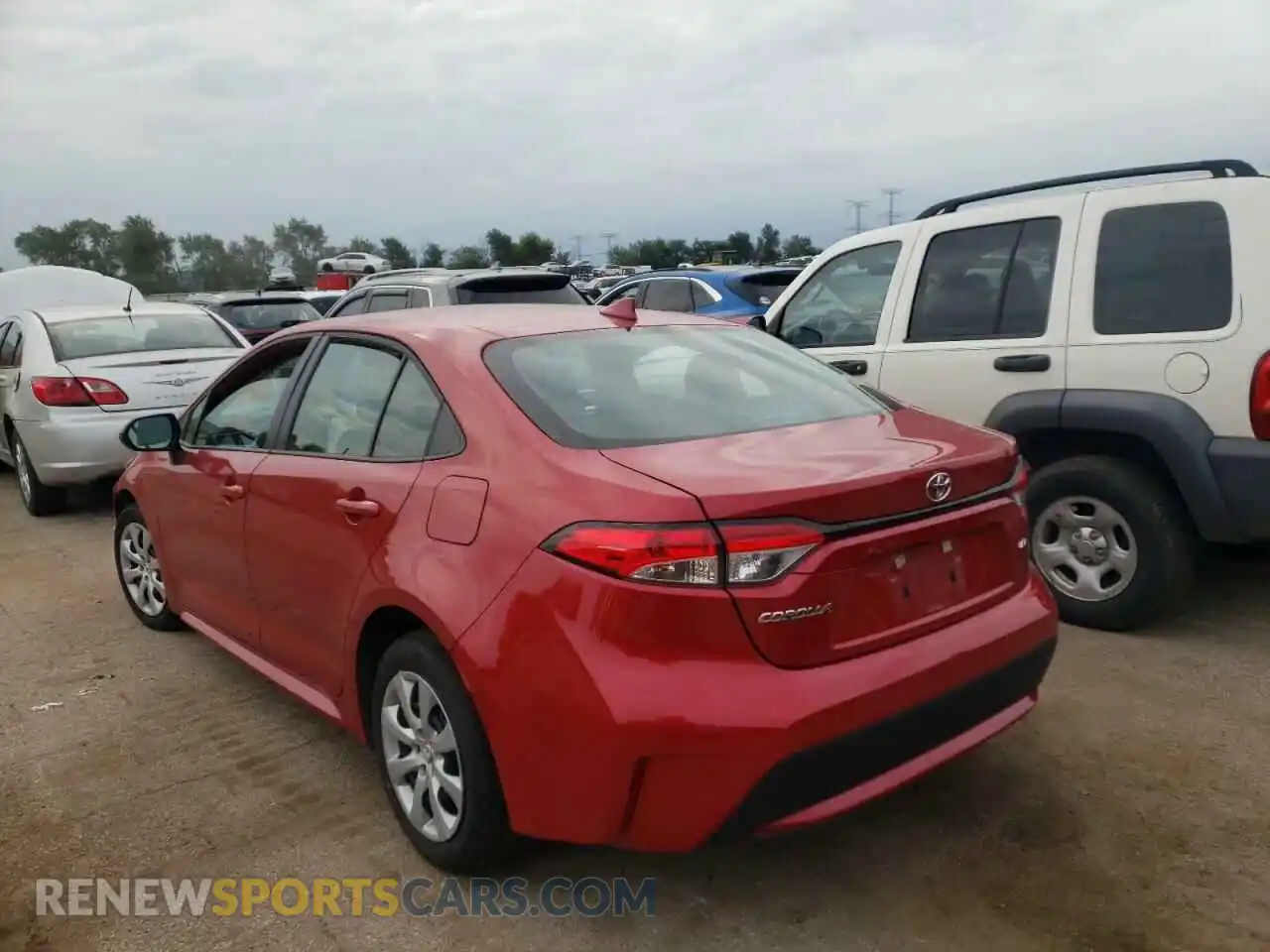 3 Photograph of a damaged car 5YFEPMAE4MP254180 TOYOTA COROLLA 2021