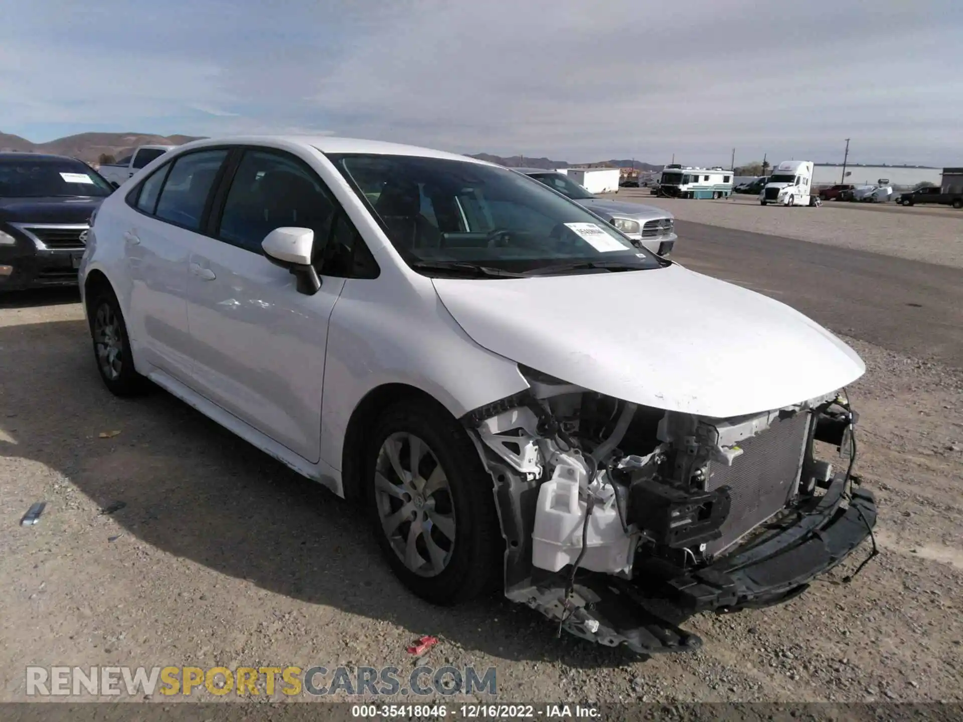 1 Photograph of a damaged car 5YFEPMAE4MP254597 TOYOTA COROLLA 2021