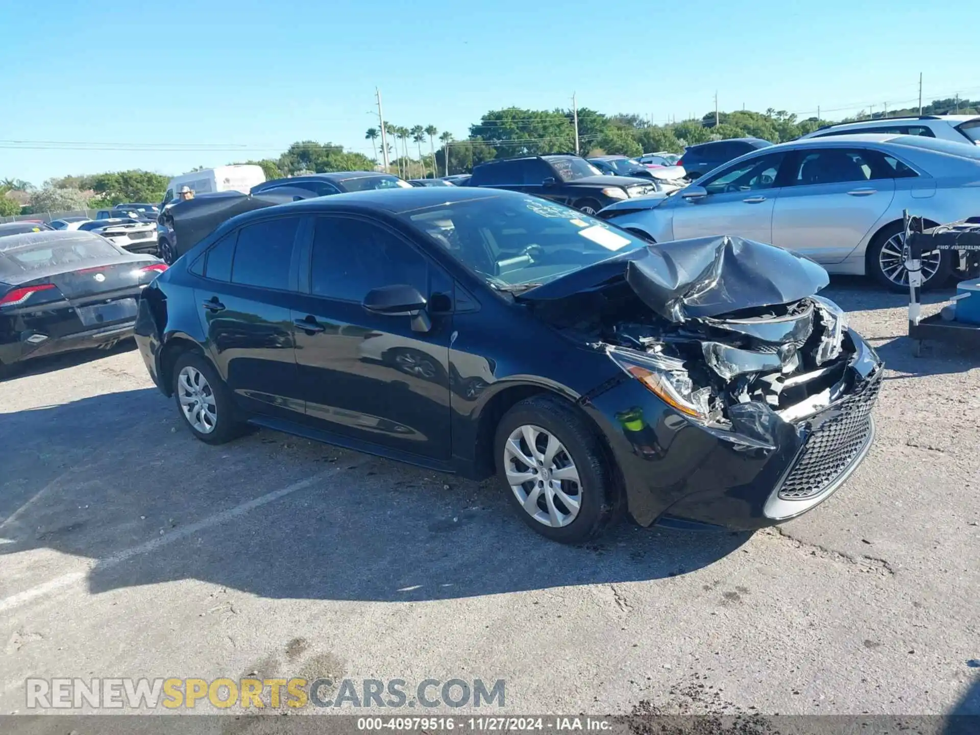 1 Photograph of a damaged car 5YFEPMAE4MP255071 TOYOTA COROLLA 2021