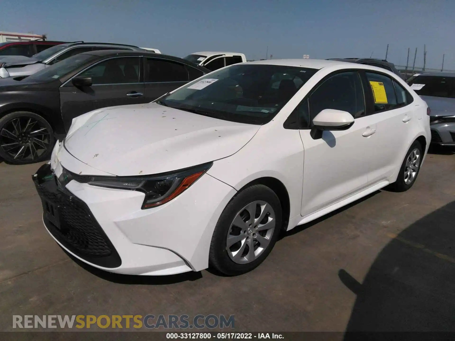 2 Photograph of a damaged car 5YFEPMAE4MP255913 TOYOTA COROLLA 2021