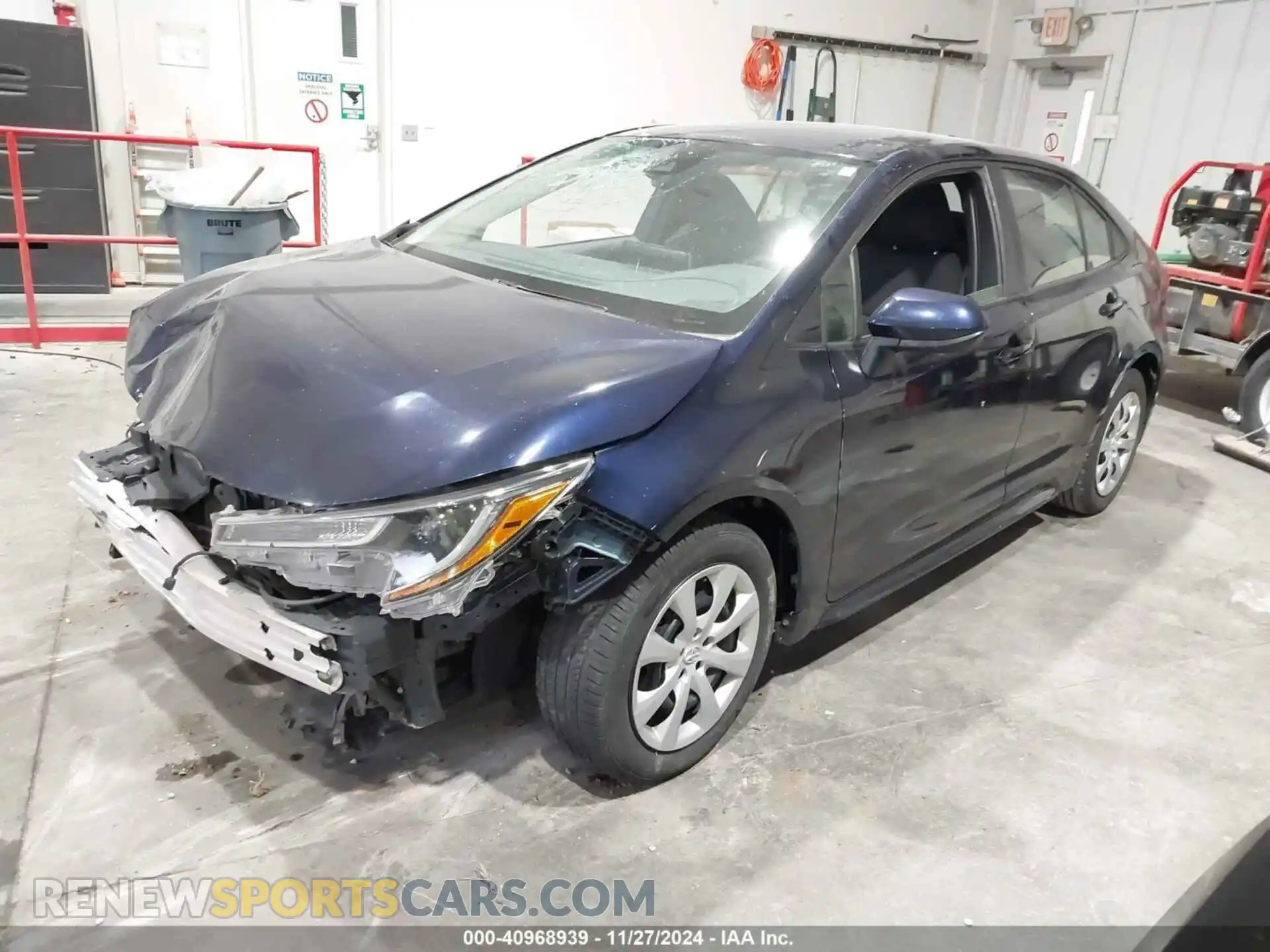 2 Photograph of a damaged car 5YFEPMAE4MP257533 TOYOTA COROLLA 2021
