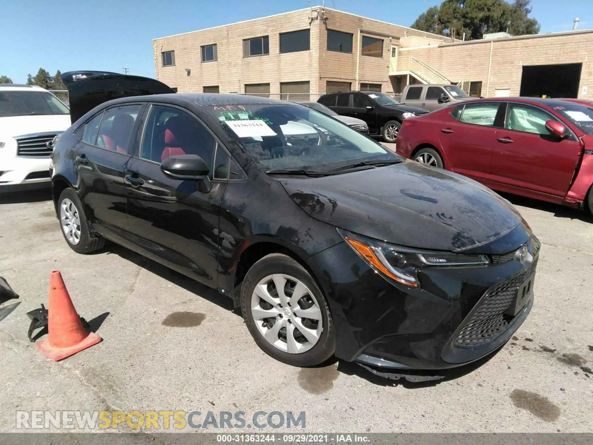 1 Photograph of a damaged car 5YFEPMAE4MP258326 TOYOTA COROLLA 2021