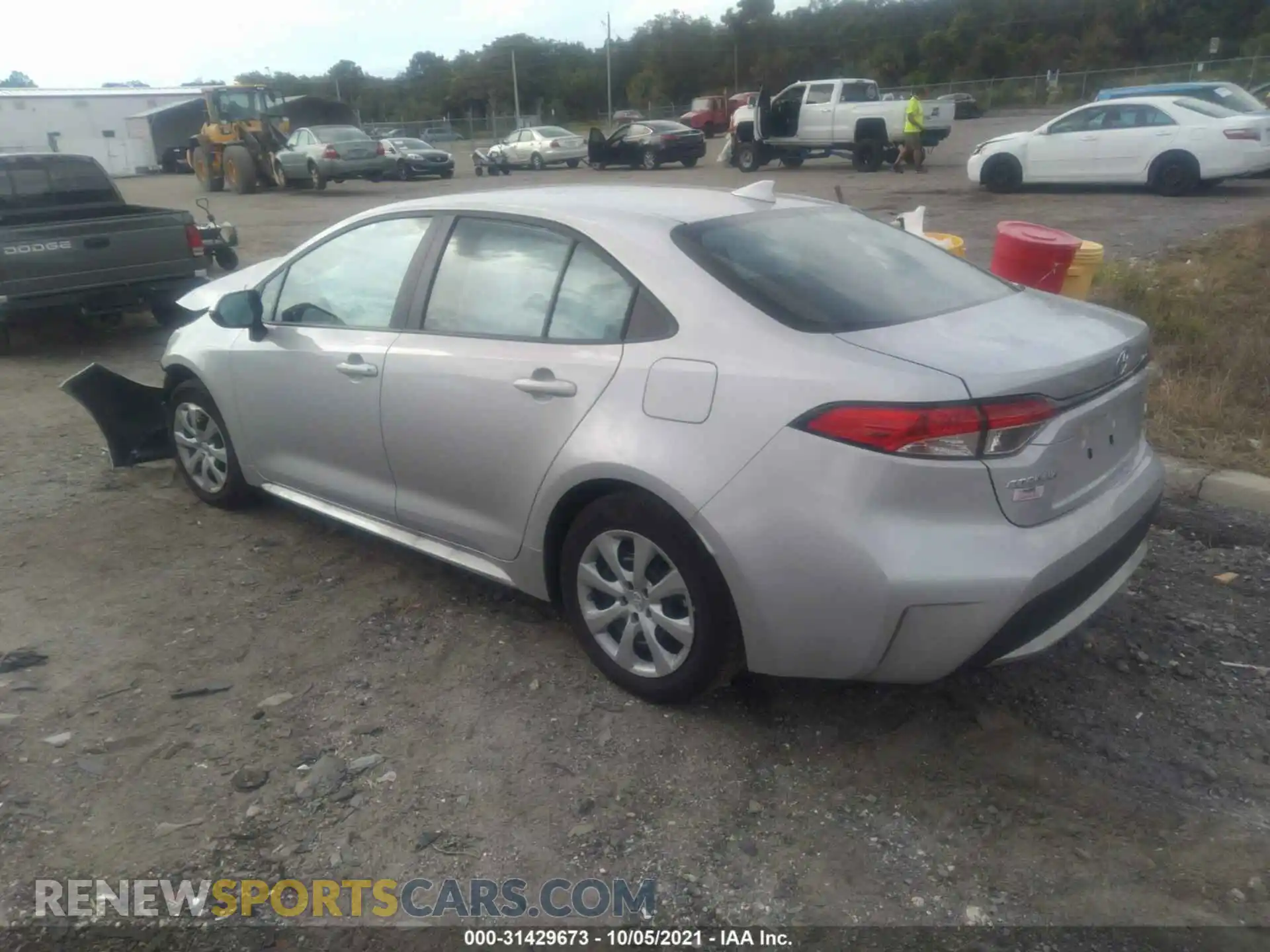 3 Photograph of a damaged car 5YFEPMAE4MP260593 TOYOTA COROLLA 2021