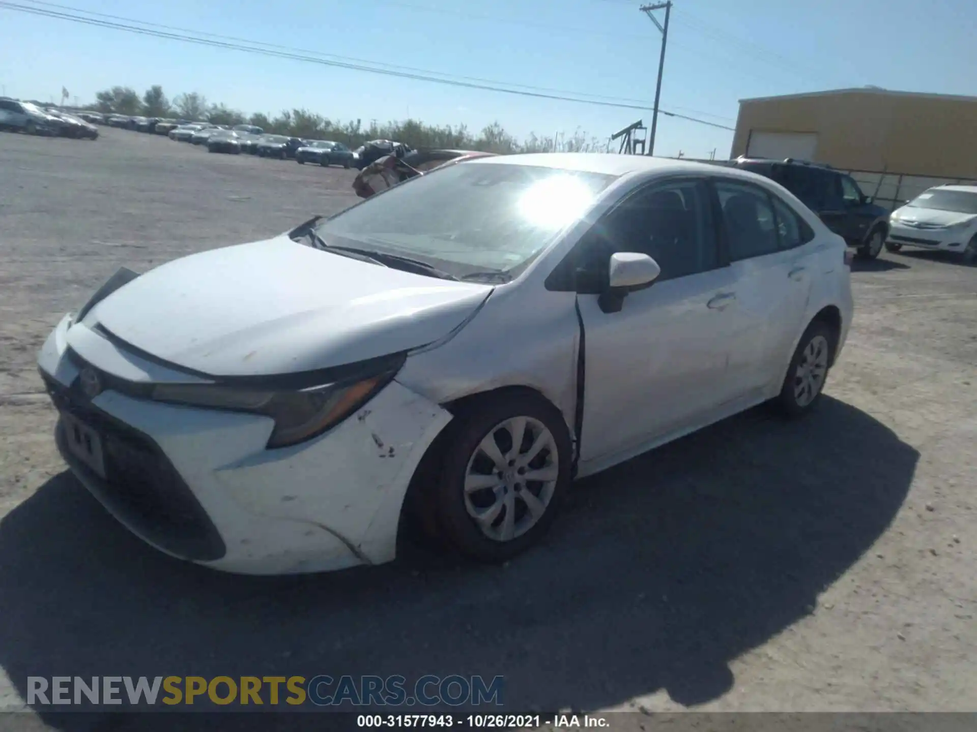 2 Photograph of a damaged car 5YFEPMAE4MP263087 TOYOTA COROLLA 2021