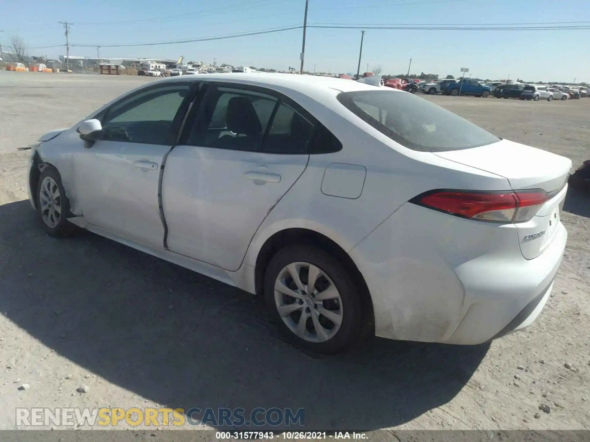 3 Photograph of a damaged car 5YFEPMAE4MP263087 TOYOTA COROLLA 2021