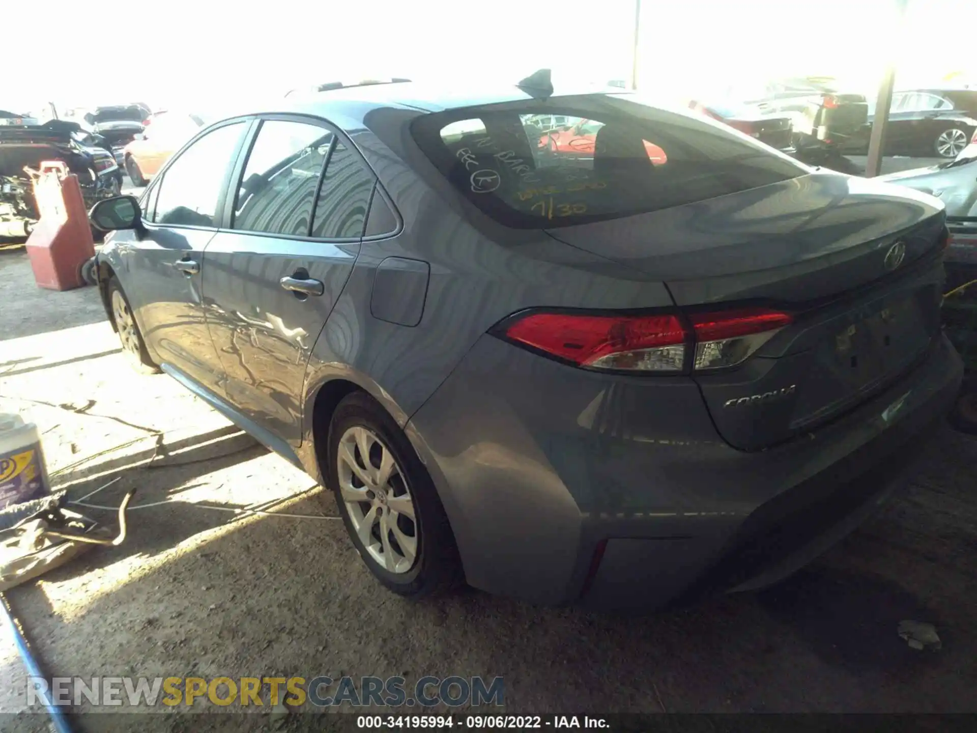 3 Фотография поврежденного автомобиля 5YFEPMAE4MP269309 TOYOTA COROLLA 2021