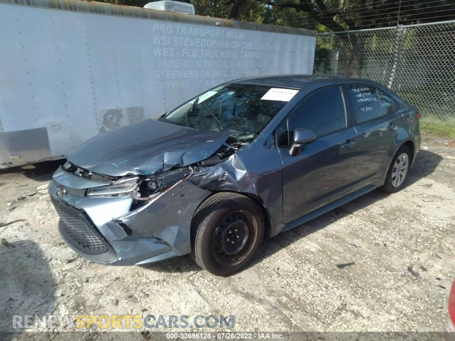 2 Photograph of a damaged car 5YFEPMAE5MP152449 TOYOTA COROLLA 2021