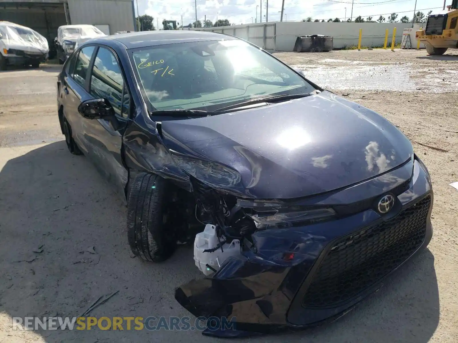 1 Photograph of a damaged car 5YFEPMAE5MP153021 TOYOTA COROLLA 2021