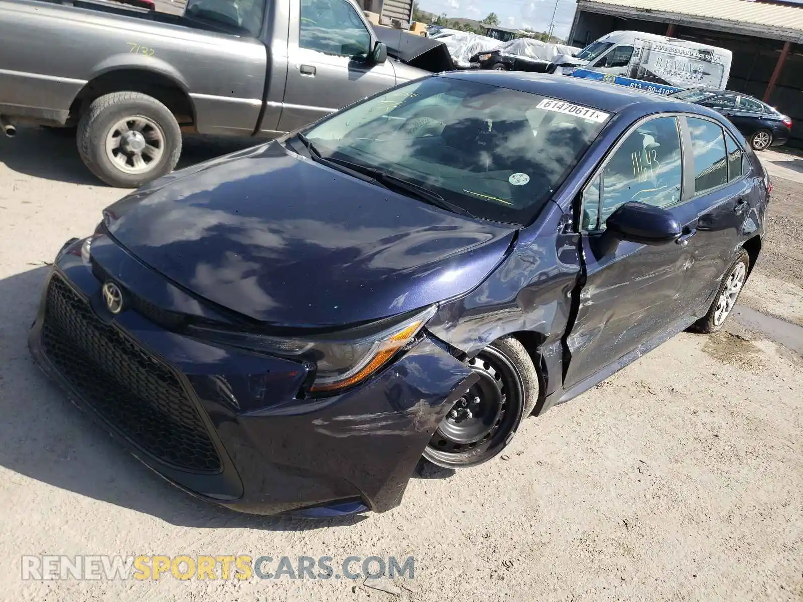 2 Photograph of a damaged car 5YFEPMAE5MP153021 TOYOTA COROLLA 2021