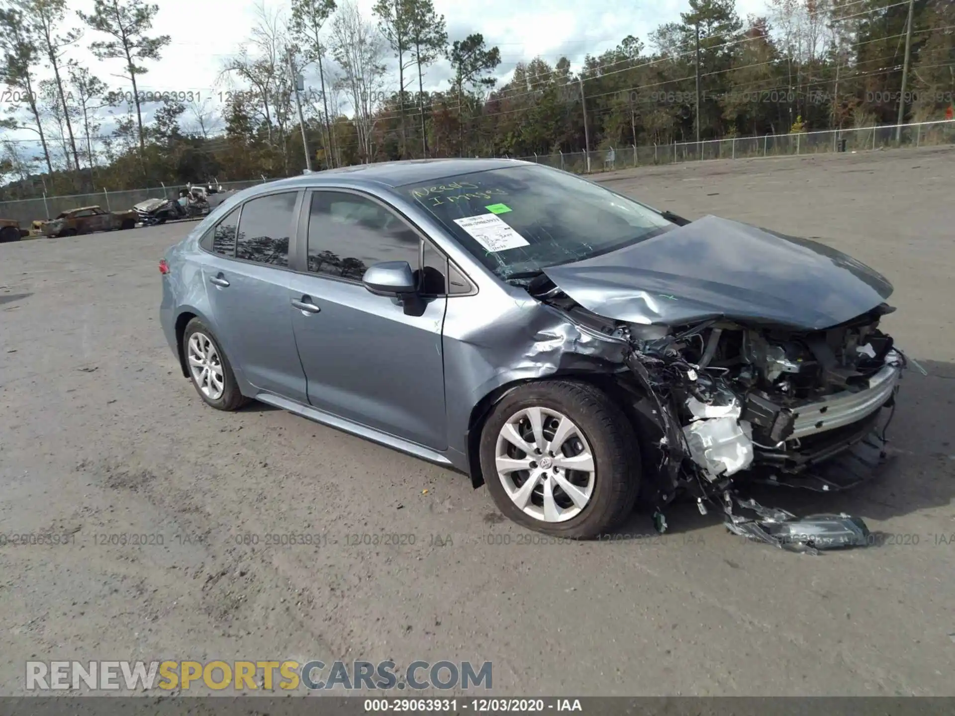 1 Photograph of a damaged car 5YFEPMAE5MP156887 TOYOTA COROLLA 2021