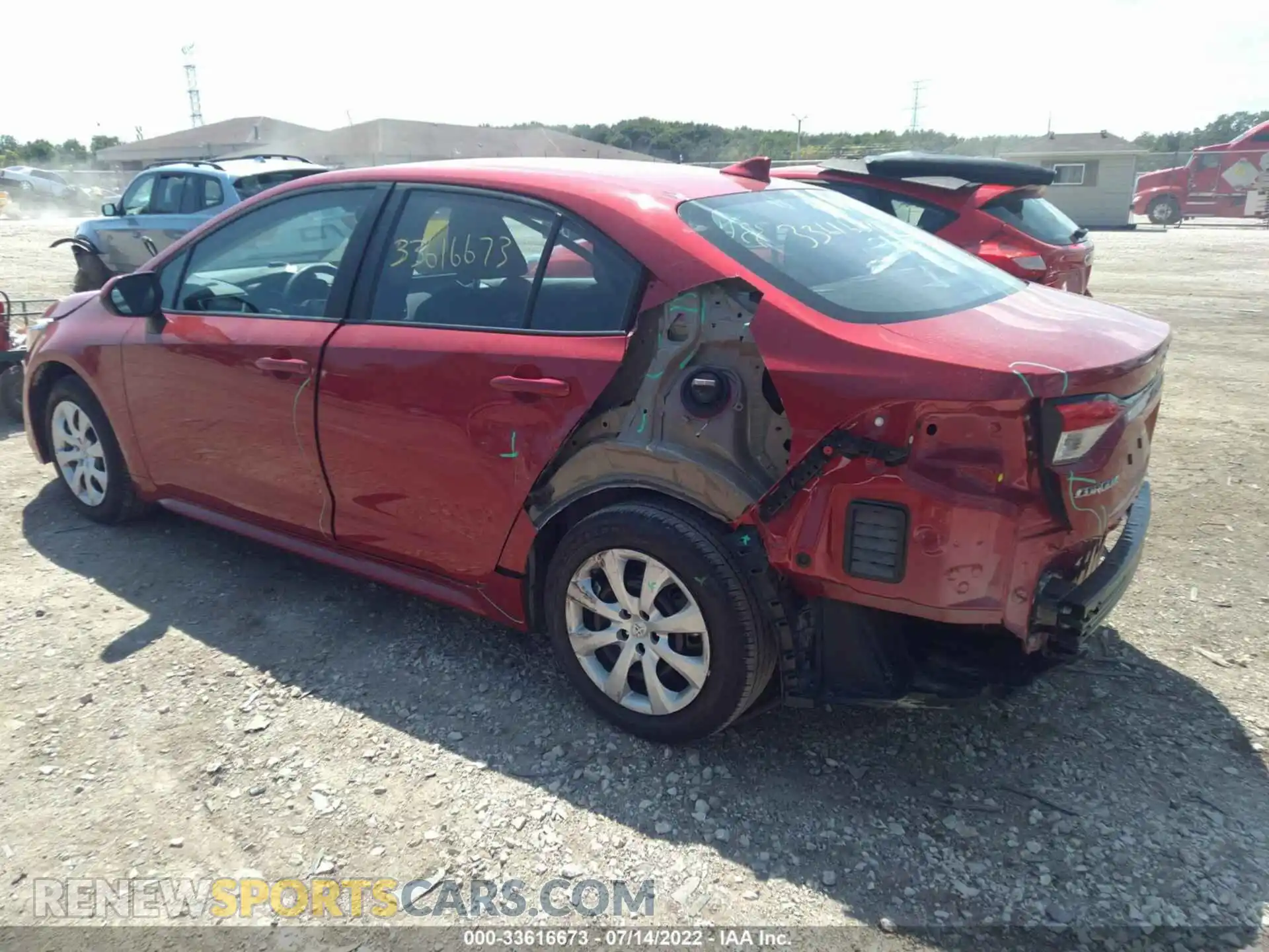 3 Photograph of a damaged car 5YFEPMAE5MP160549 TOYOTA COROLLA 2021