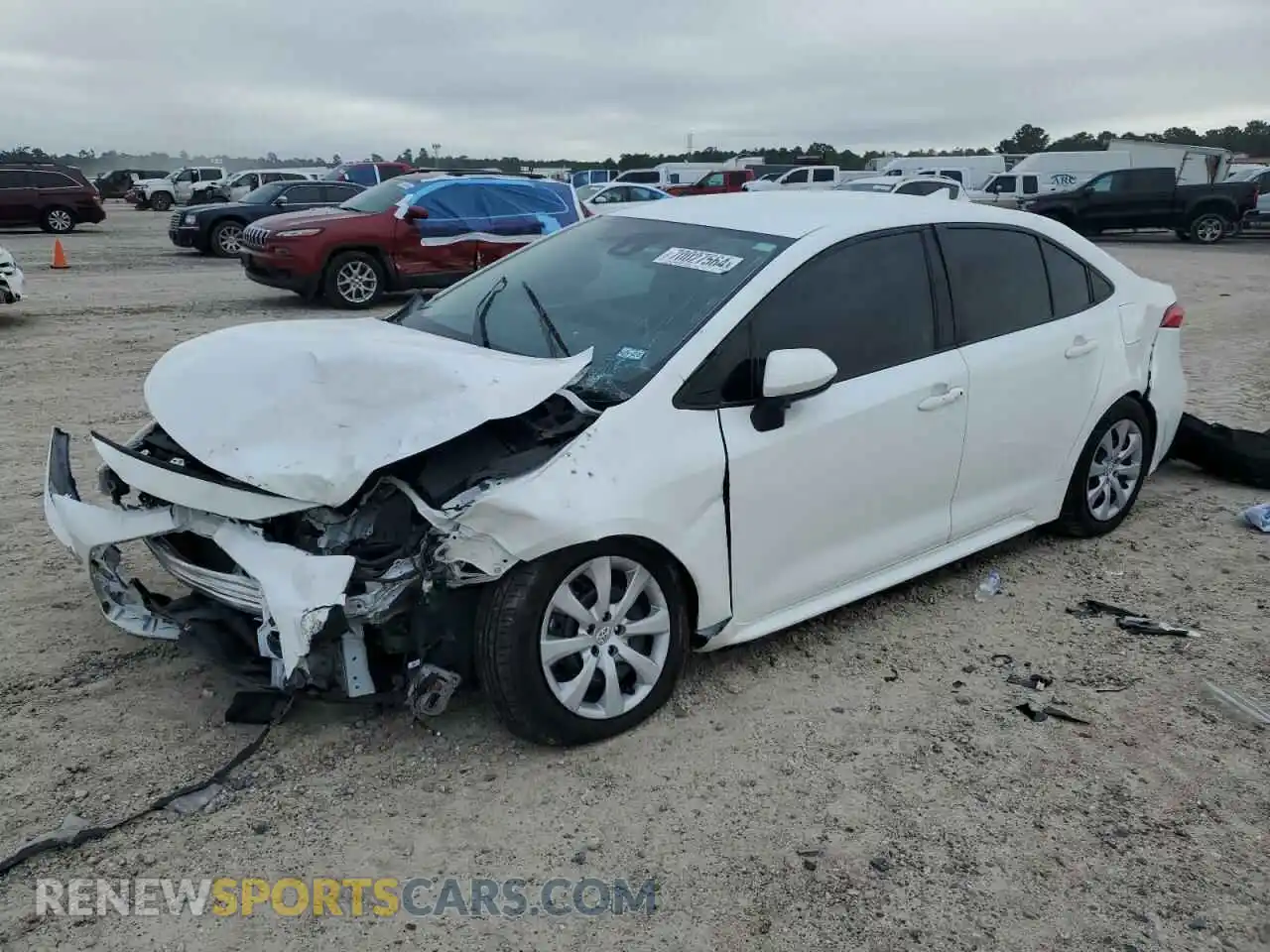 1 Фотография поврежденного автомобиля 5YFEPMAE5MP162186 TOYOTA COROLLA 2021