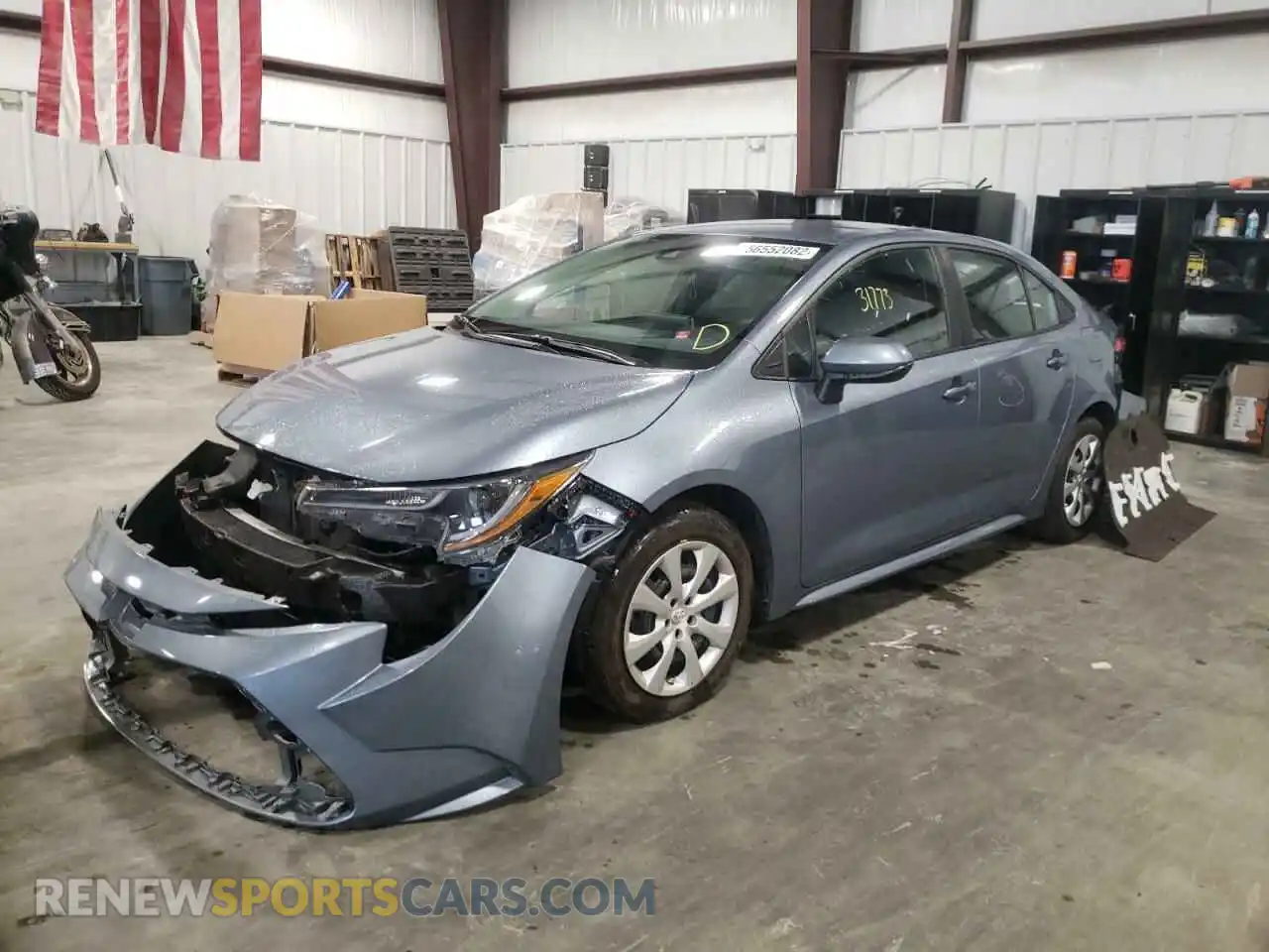 2 Photograph of a damaged car 5YFEPMAE5MP165587 TOYOTA COROLLA 2021