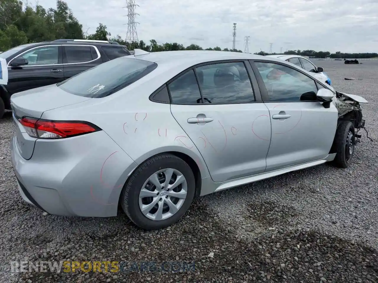 3 Photograph of a damaged car 5YFEPMAE5MP167680 TOYOTA COROLLA 2021