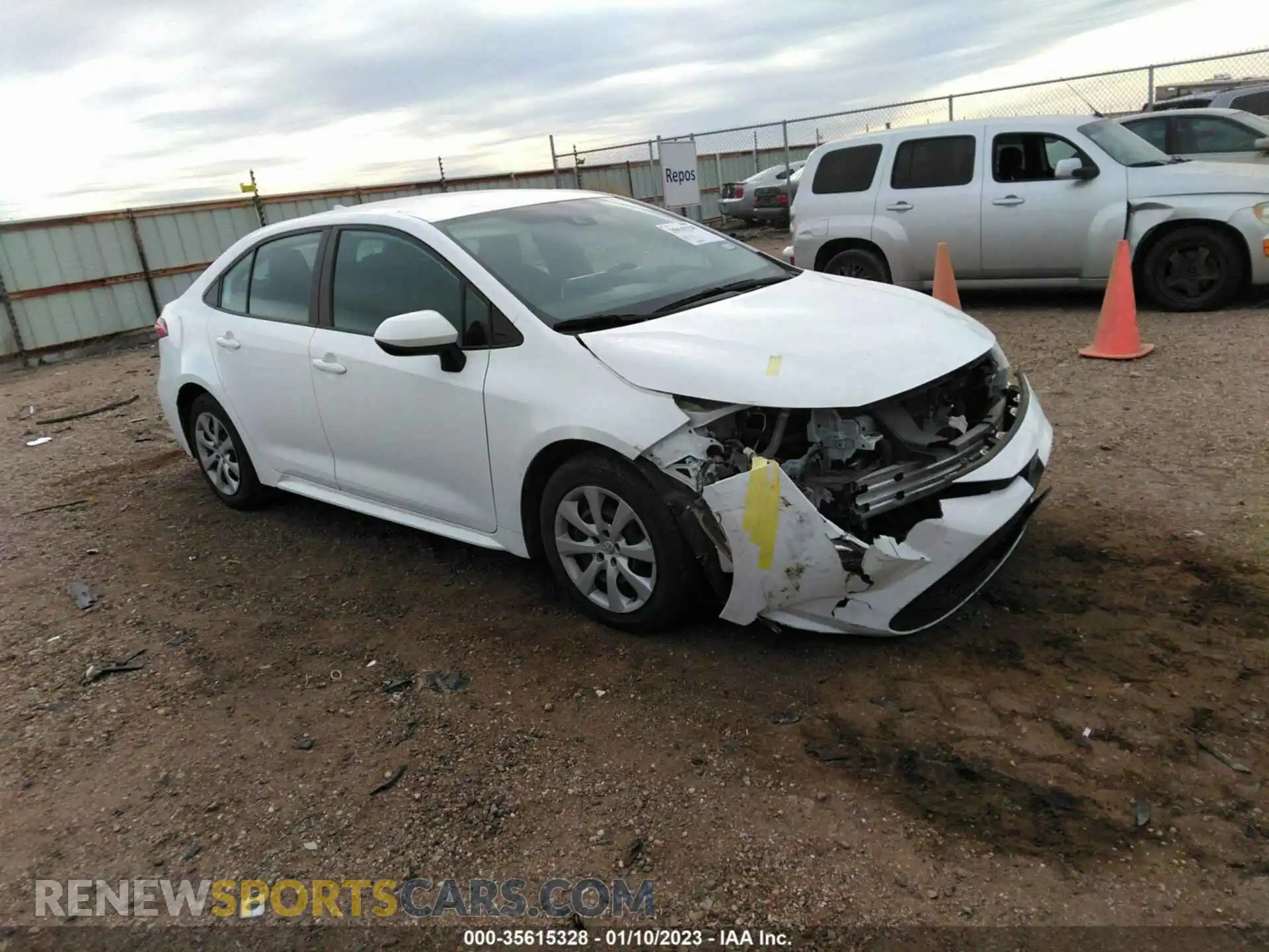 1 Photograph of a damaged car 5YFEPMAE5MP167775 TOYOTA COROLLA 2021