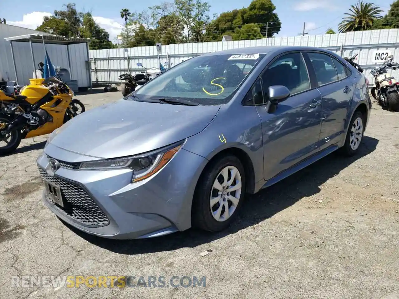 2 Фотография поврежденного автомобиля 5YFEPMAE5MP169476 TOYOTA COROLLA 2021