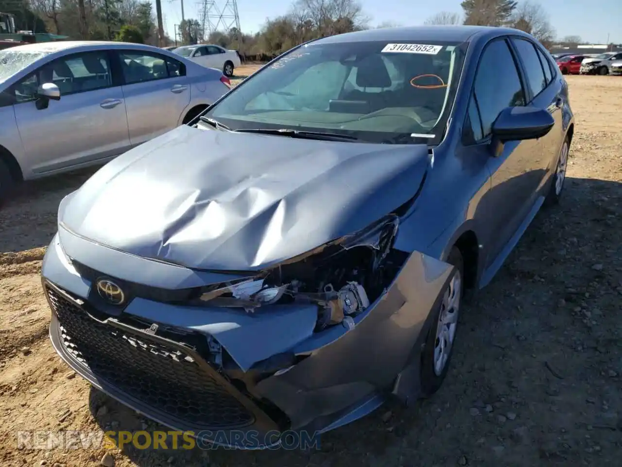 2 Photograph of a damaged car 5YFEPMAE5MP172717 TOYOTA COROLLA 2021