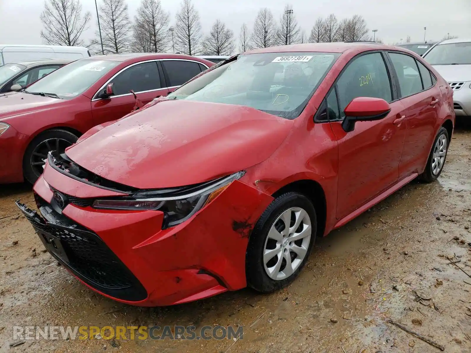 2 Photograph of a damaged car 5YFEPMAE5MP174399 TOYOTA COROLLA 2021