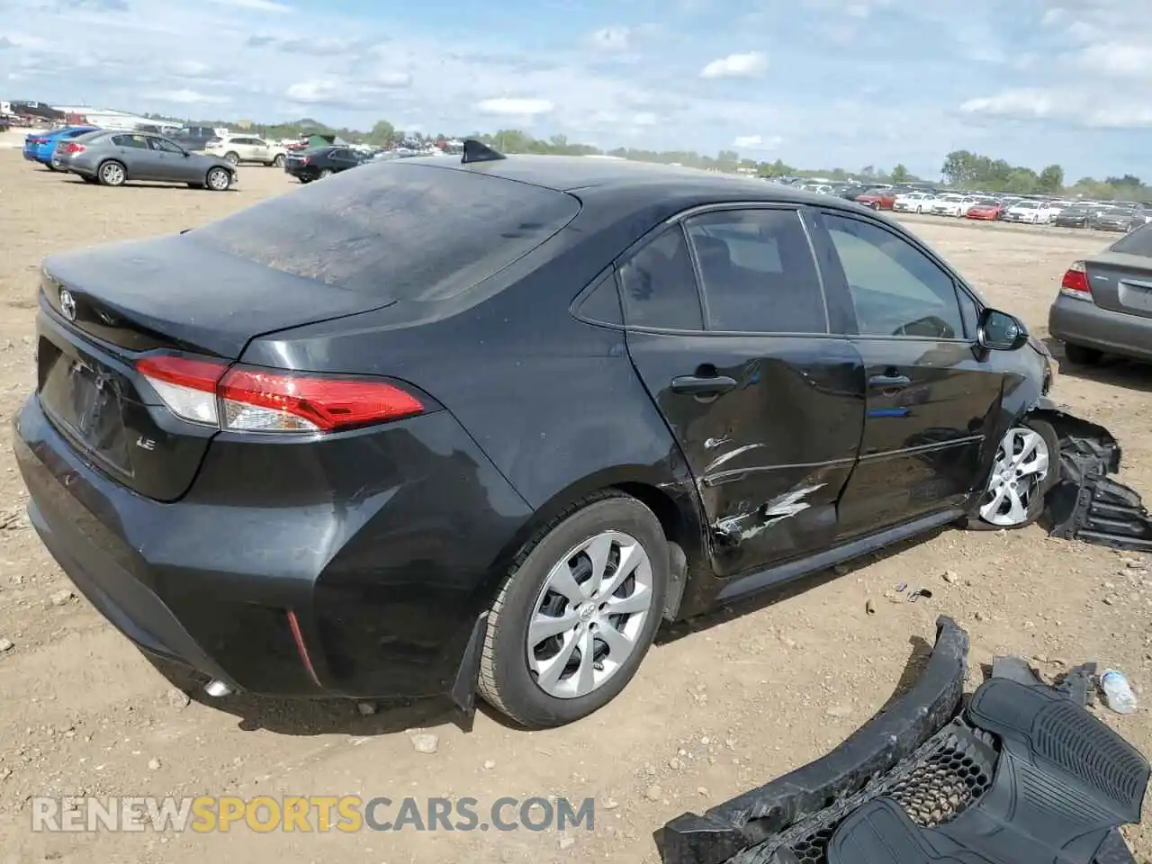 3 Photograph of a damaged car 5YFEPMAE5MP176542 TOYOTA COROLLA 2021