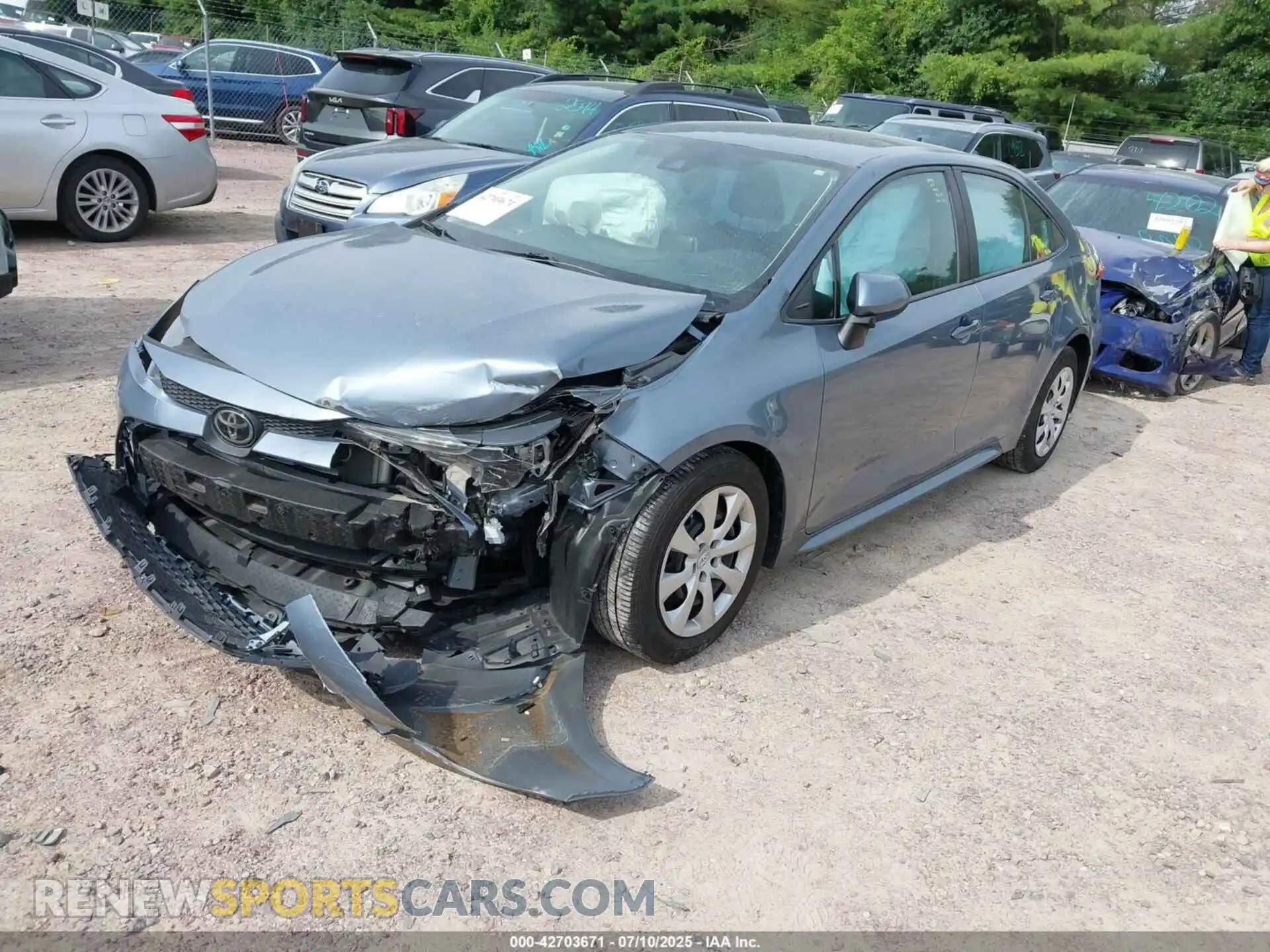 2 Photograph of a damaged car 5YFEPMAE5MP181255 TOYOTA COROLLA 2021