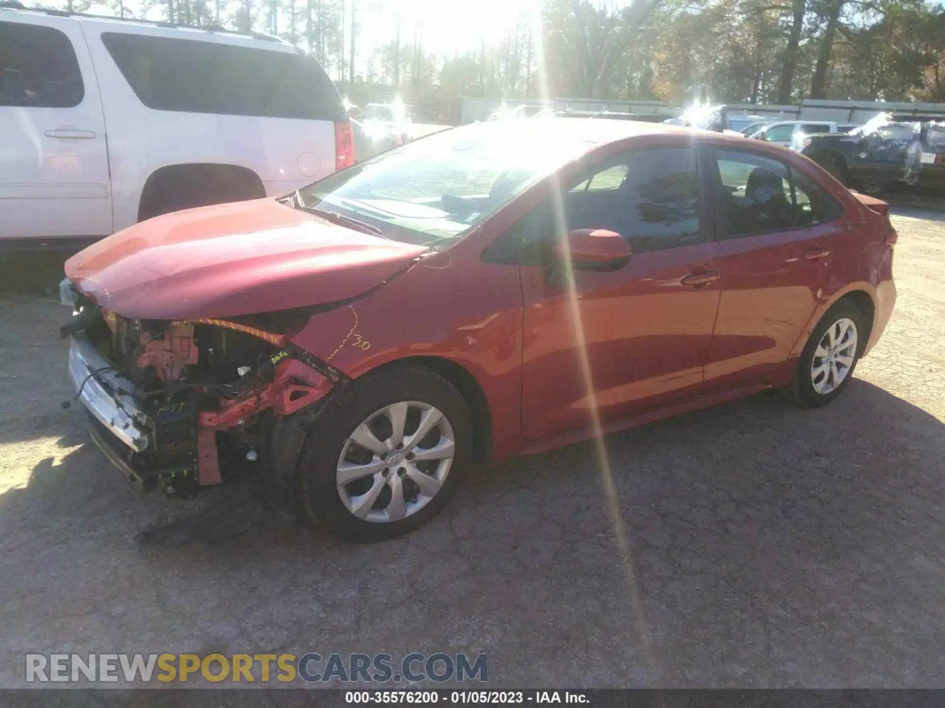 2 Photograph of a damaged car 5YFEPMAE5MP192482 TOYOTA COROLLA 2021