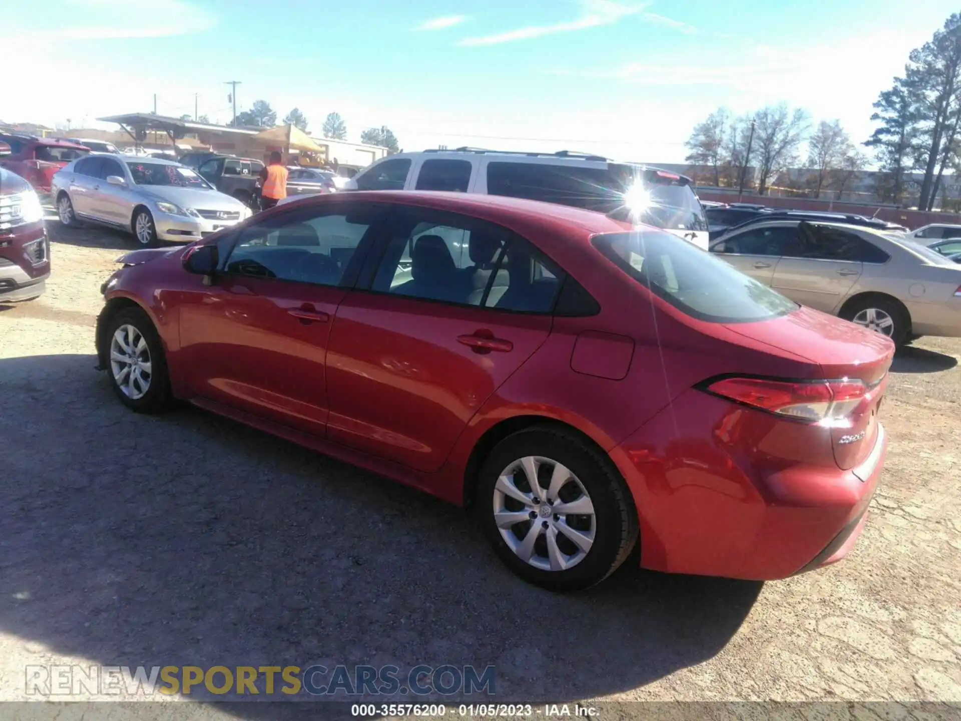 3 Photograph of a damaged car 5YFEPMAE5MP192482 TOYOTA COROLLA 2021