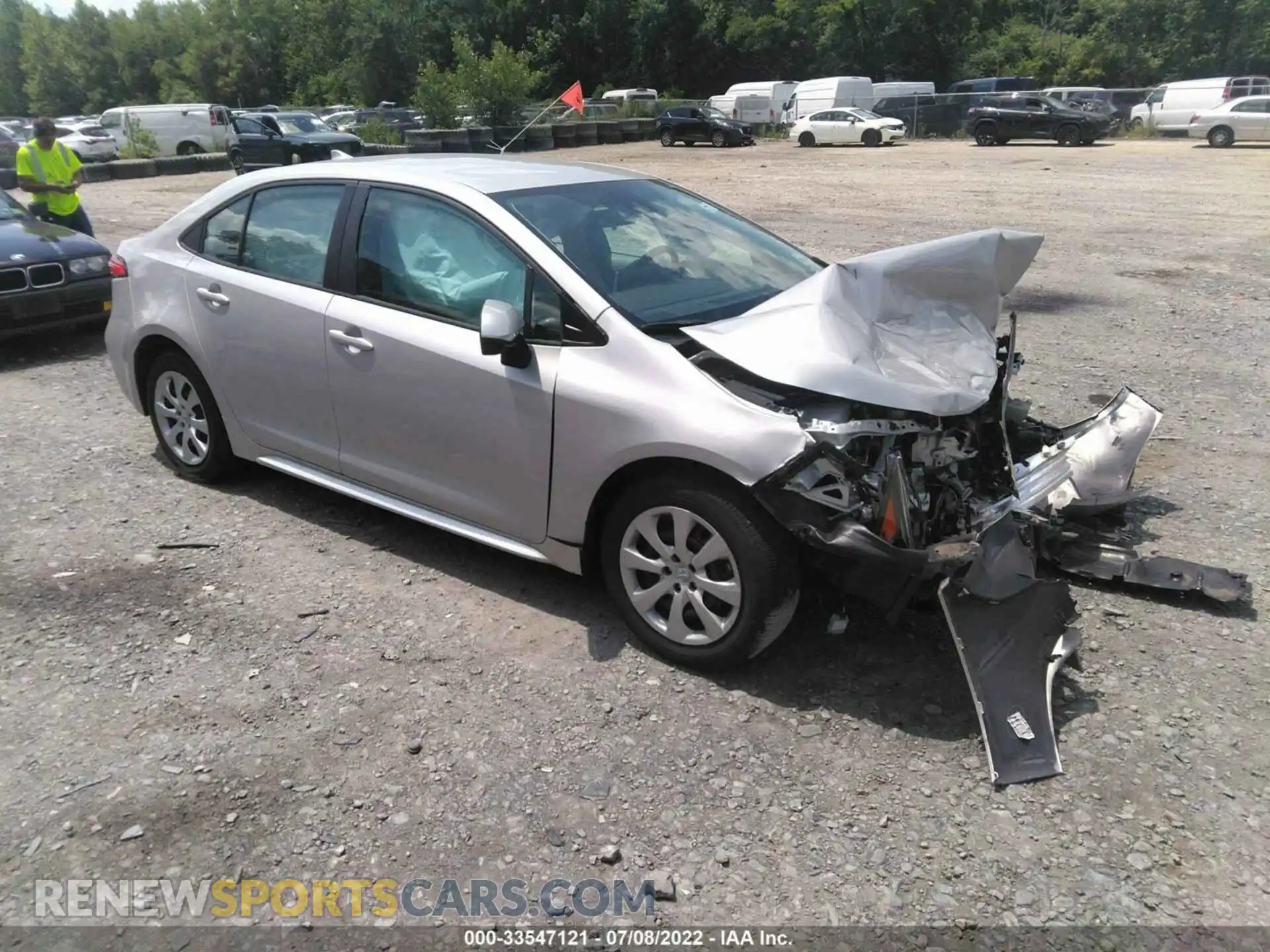 1 Photograph of a damaged car 5YFEPMAE5MP193860 TOYOTA COROLLA 2021