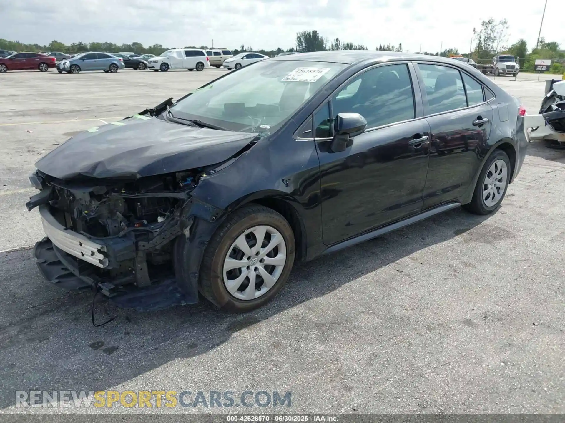 2 Photograph of a damaged car 5YFEPMAE5MP203674 TOYOTA COROLLA 2021