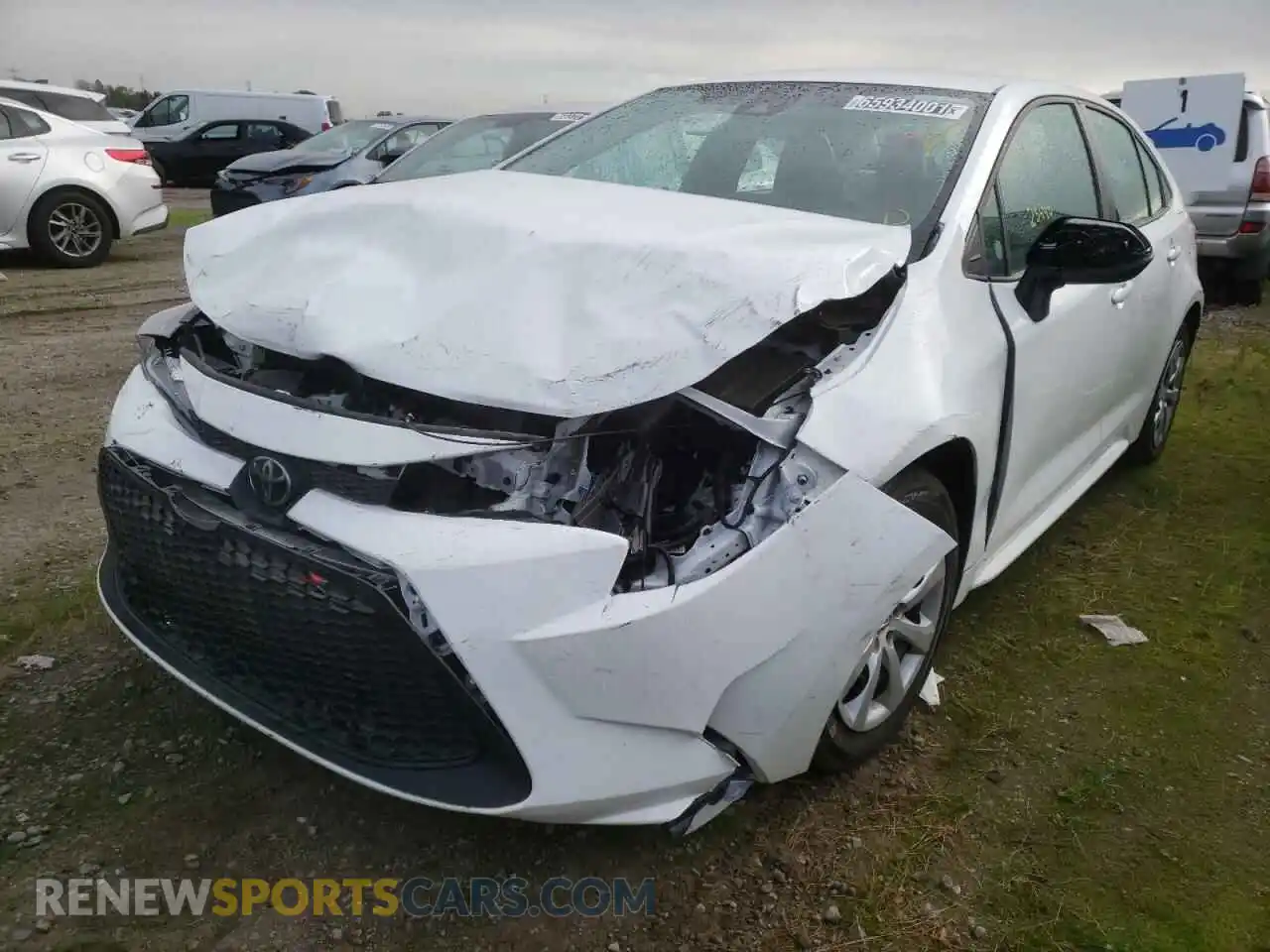 2 Photograph of a damaged car 5YFEPMAE5MP205697 TOYOTA COROLLA 2021