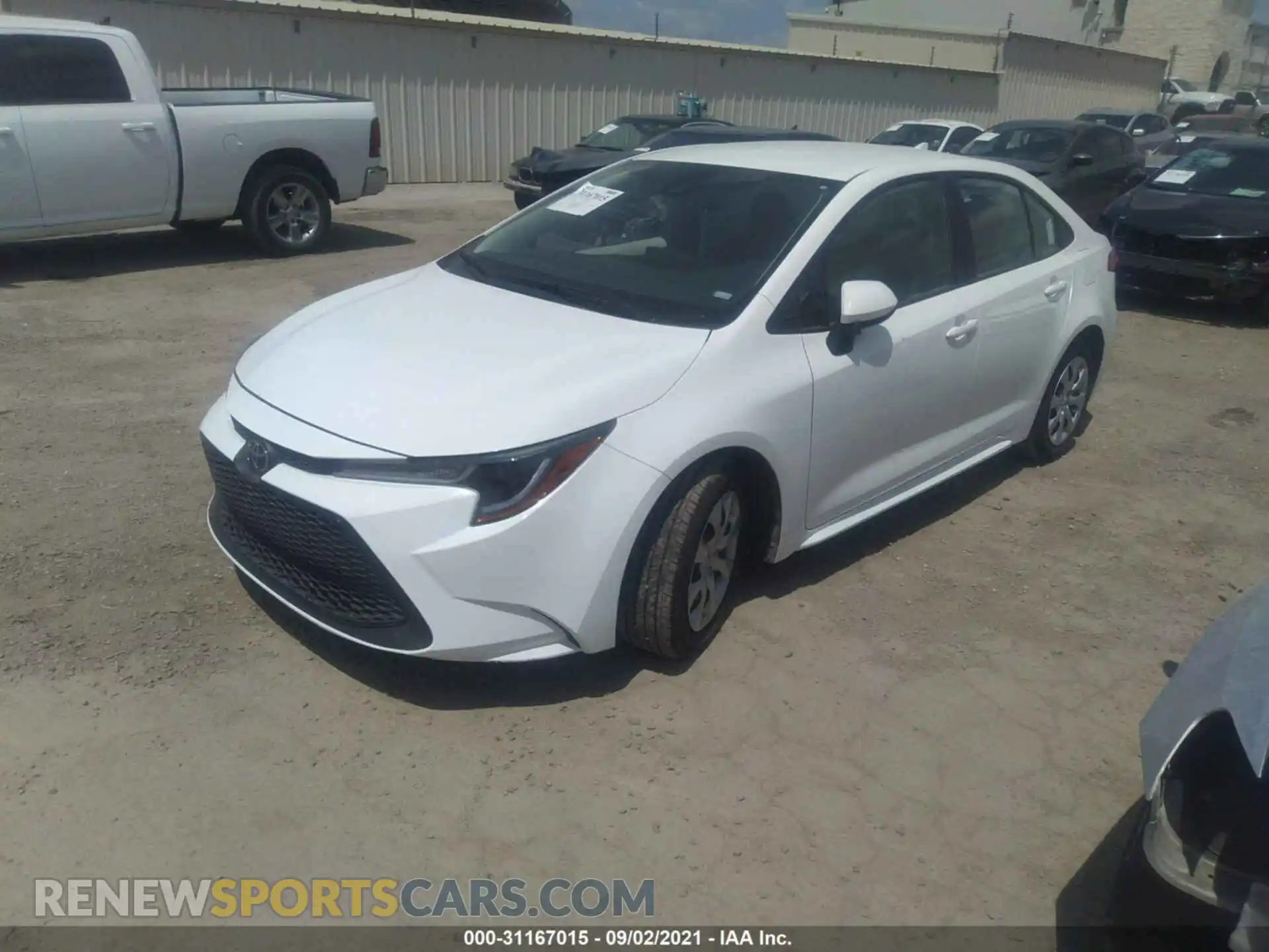 2 Photograph of a damaged car 5YFEPMAE5MP206817 TOYOTA COROLLA 2021