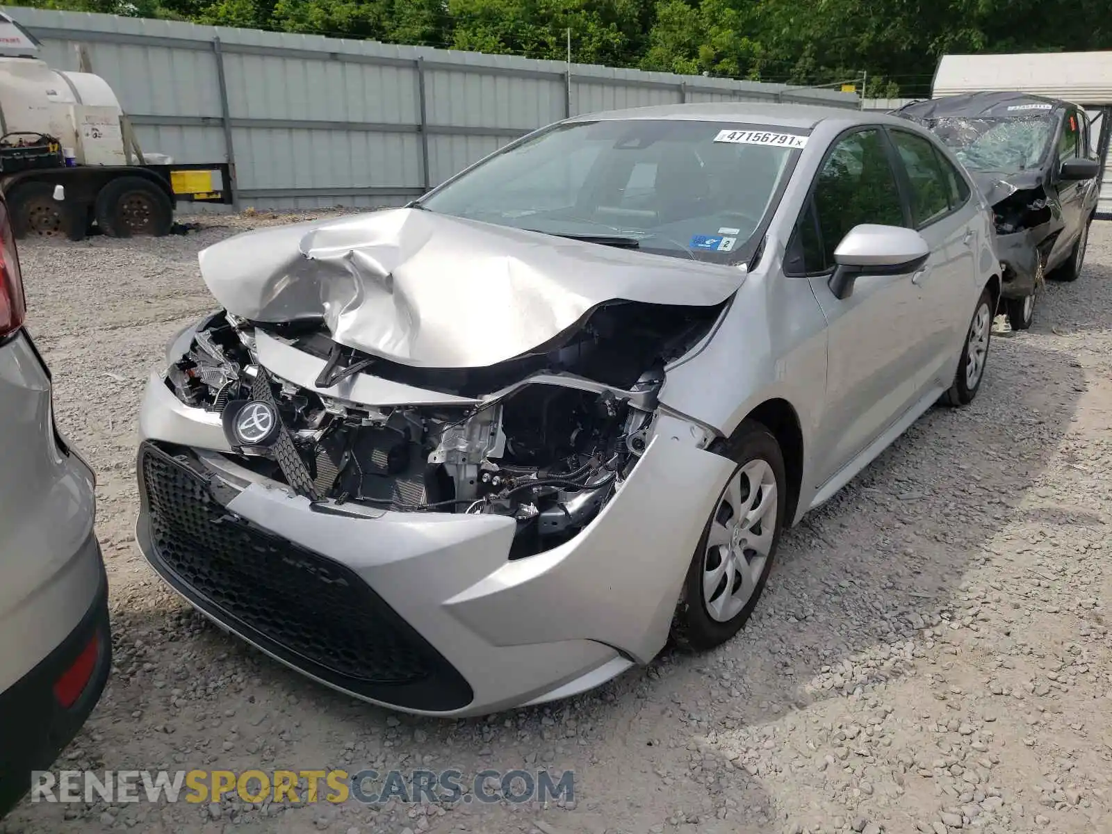 2 Photograph of a damaged car 5YFEPMAE5MP211998 TOYOTA COROLLA 2021