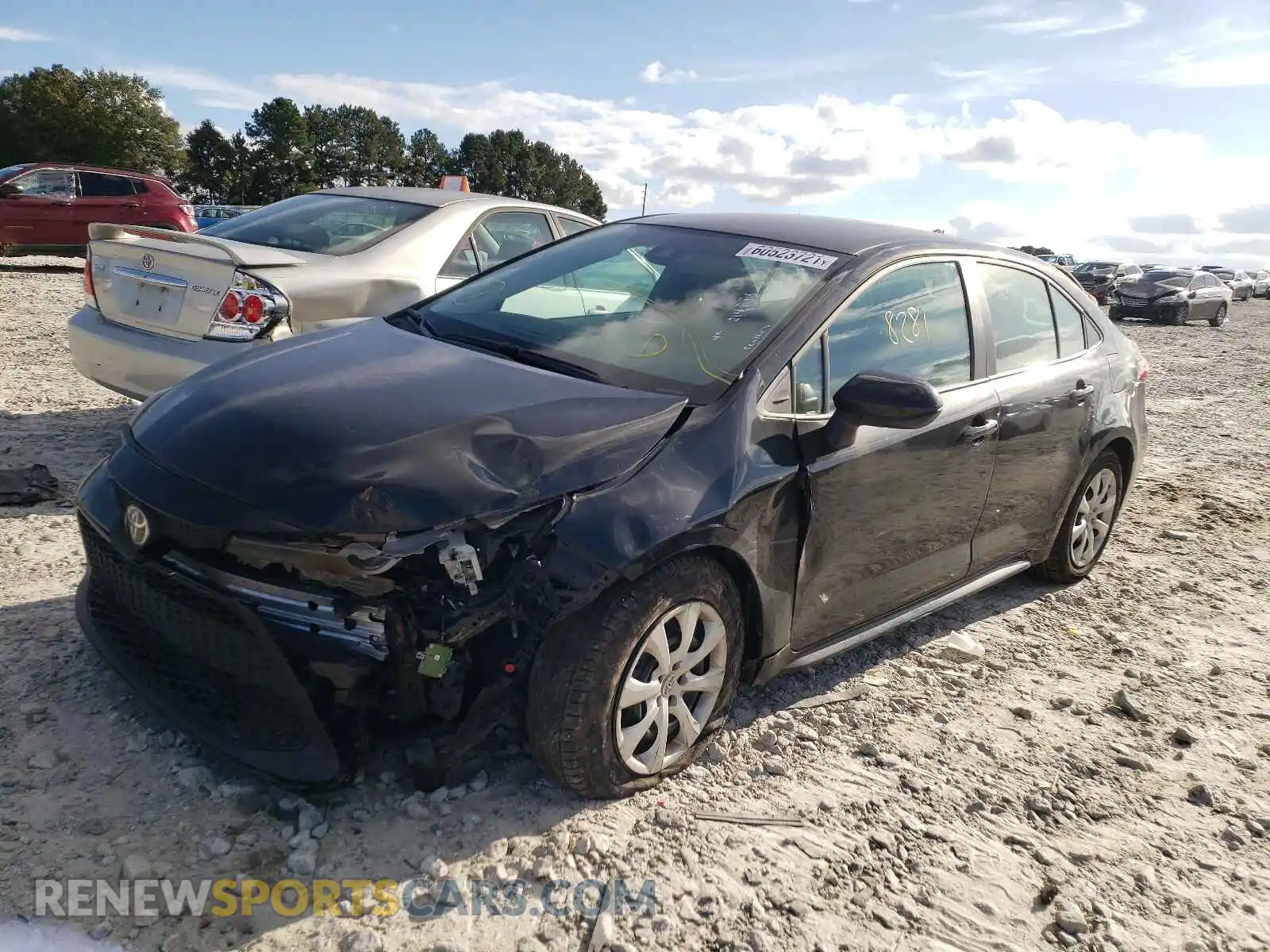 2 Photograph of a damaged car 5YFEPMAE5MP214755 TOYOTA COROLLA 2021