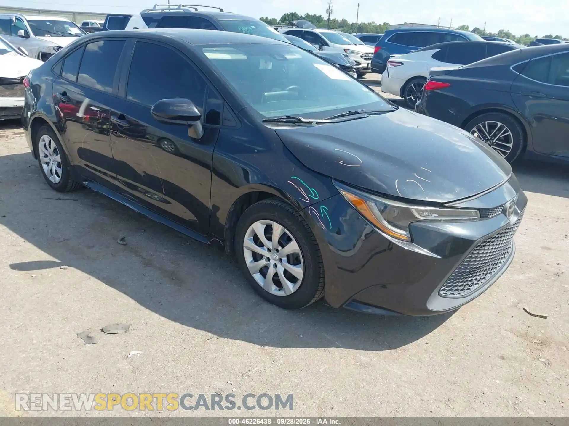 1 Photograph of a damaged car 5YFEPMAE5MP215498 TOYOTA COROLLA 2021