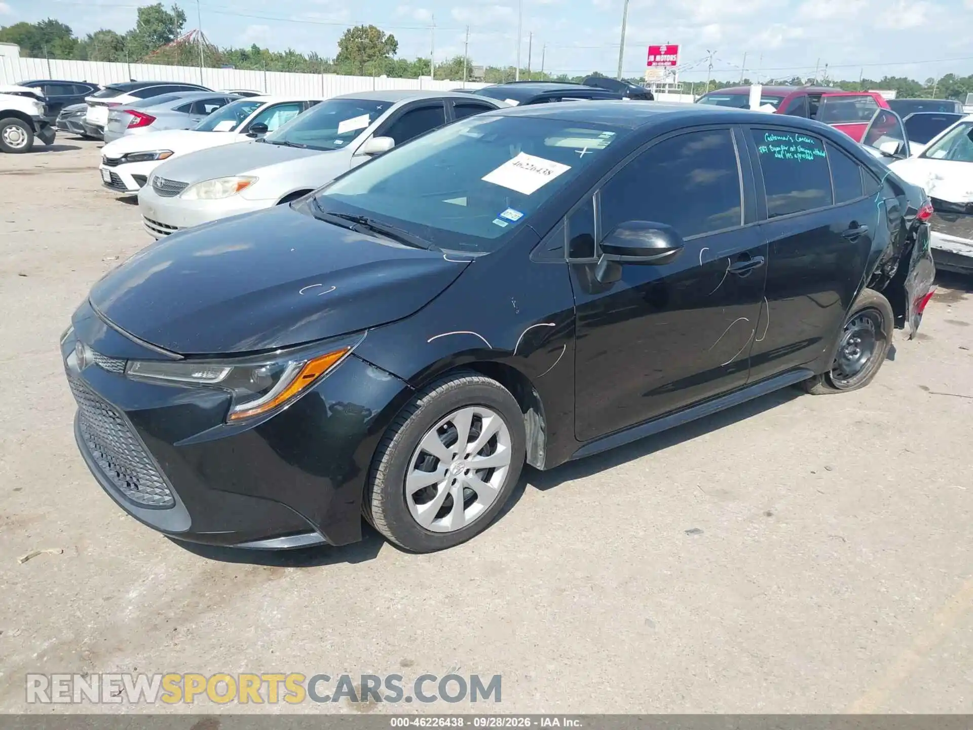 2 Photograph of a damaged car 5YFEPMAE5MP215498 TOYOTA COROLLA 2021