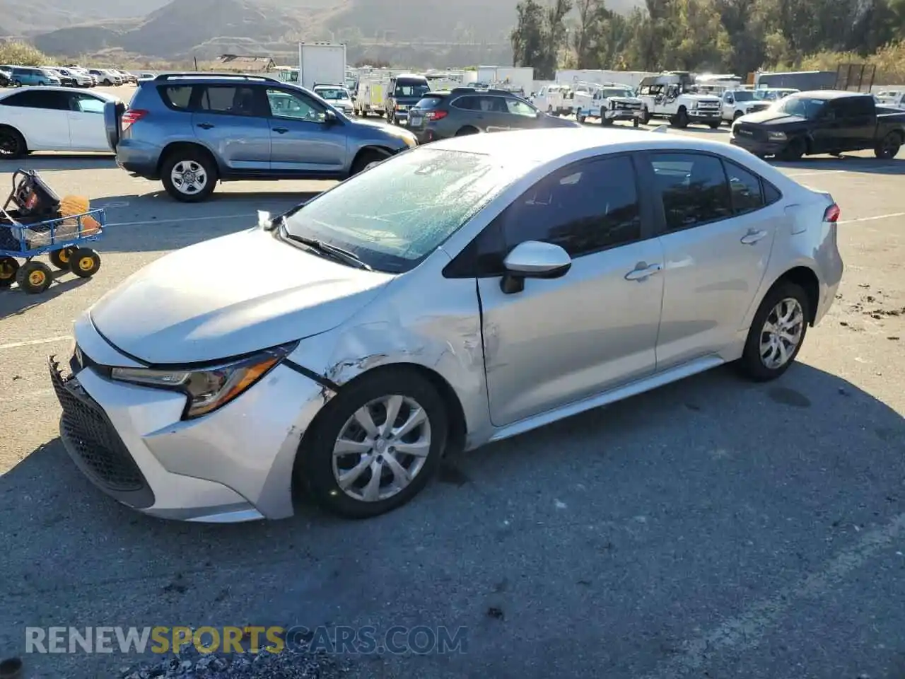 1 Photograph of a damaged car 5YFEPMAE5MP216232 TOYOTA COROLLA 2021