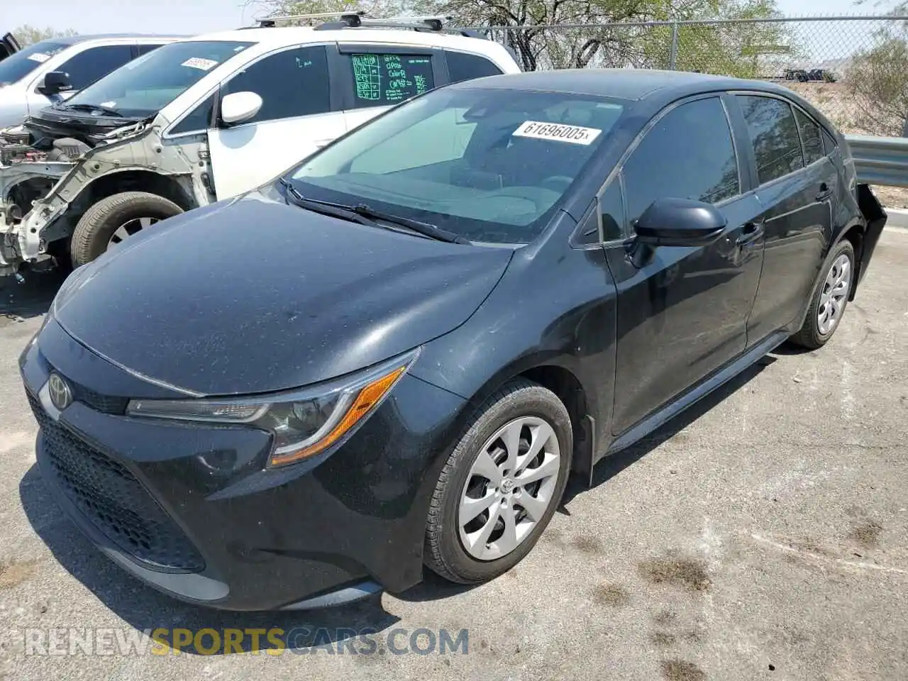 1 Photograph of a damaged car 5YFEPMAE5MP216828 TOYOTA COROLLA 2021