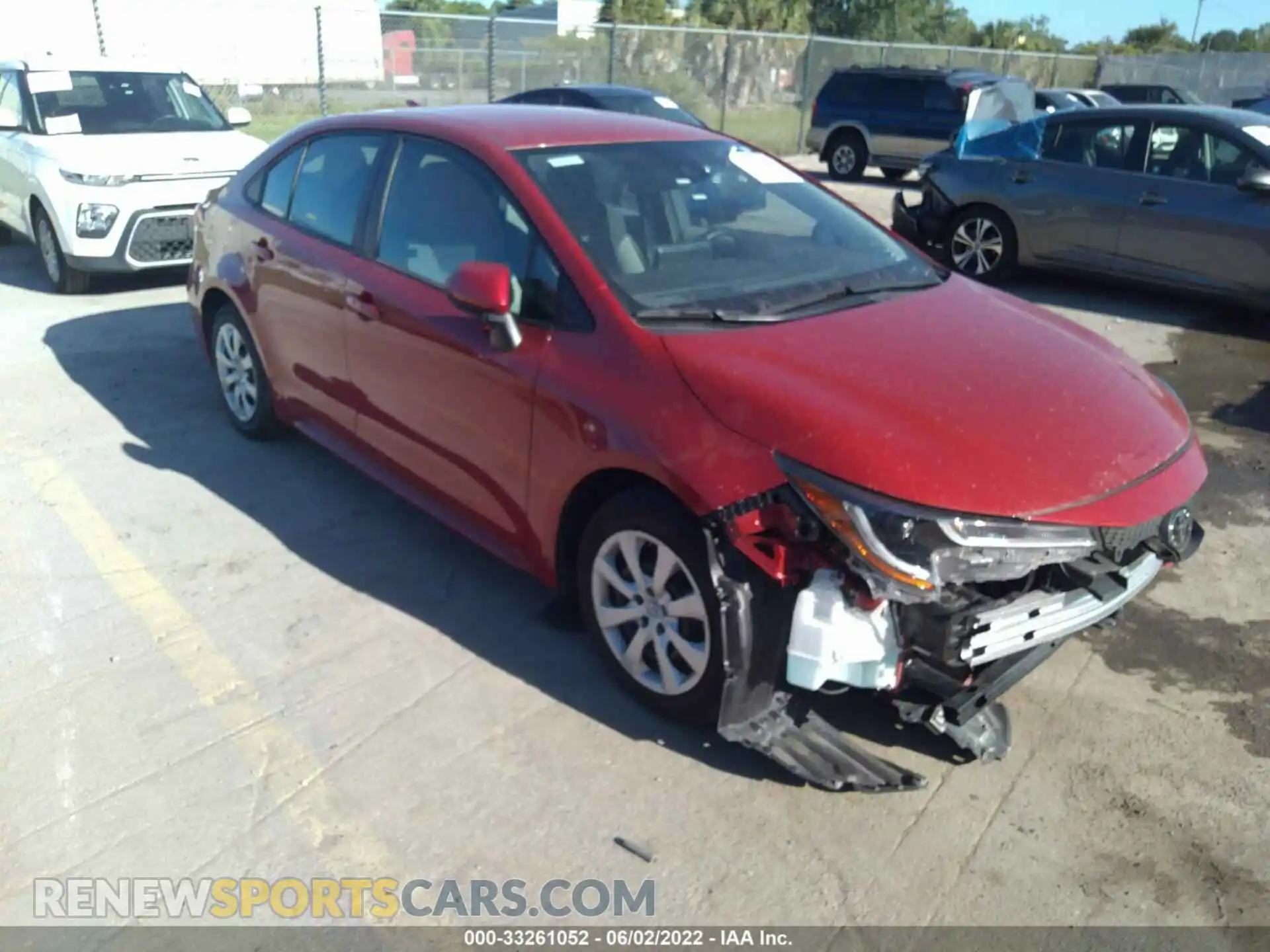 1 Photograph of a damaged car 5YFEPMAE5MP216859 TOYOTA COROLLA 2021