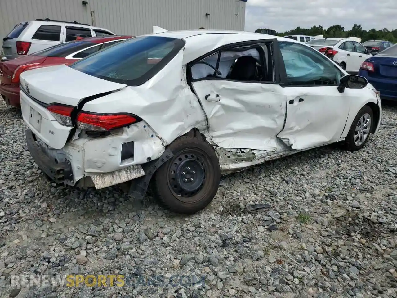 3 fotografías del automóvil dañado 5YFEPMAE5MP218319 TOYOTA COROLLA 2021