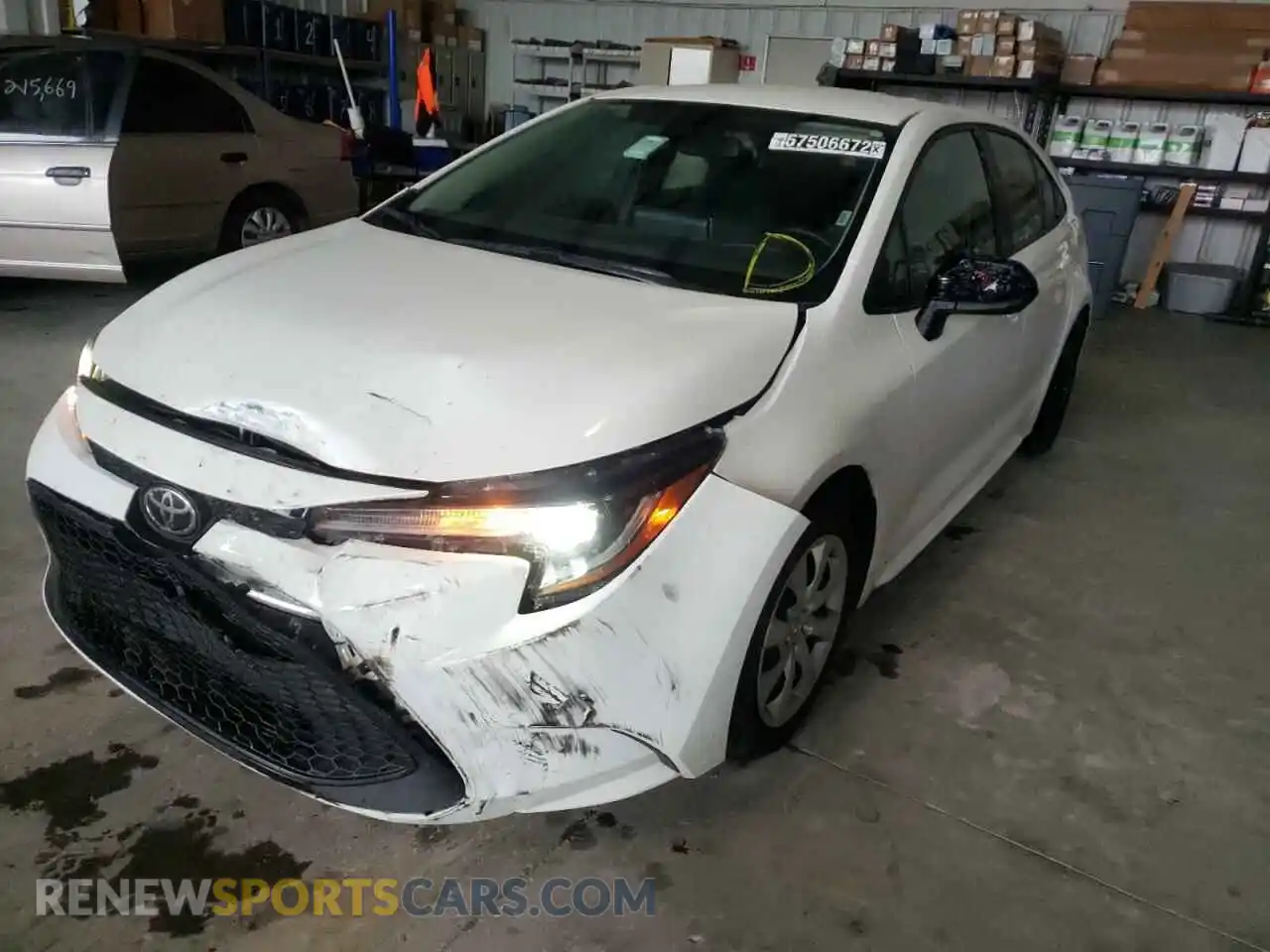 2 Photograph of a damaged car 5YFEPMAE5MP219213 TOYOTA COROLLA 2021