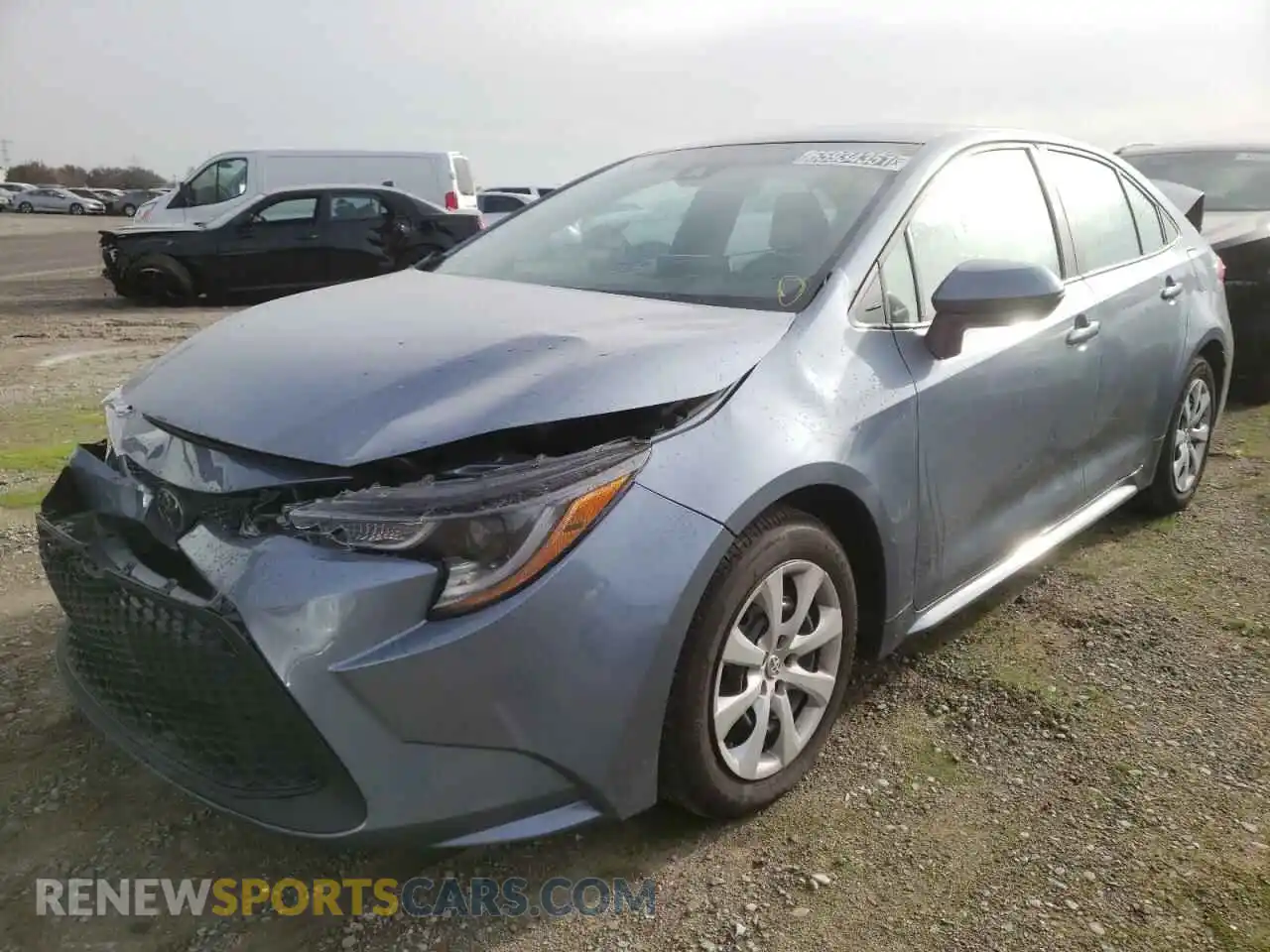 2 Photograph of a damaged car 5YFEPMAE5MP222628 TOYOTA COROLLA 2021