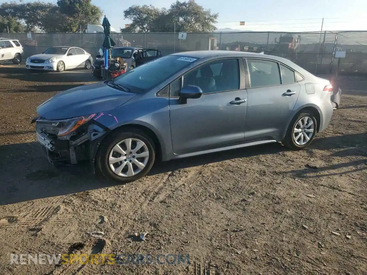 1 Photograph of a damaged car 5YFEPMAE5MP223133 TOYOTA COROLLA 2021