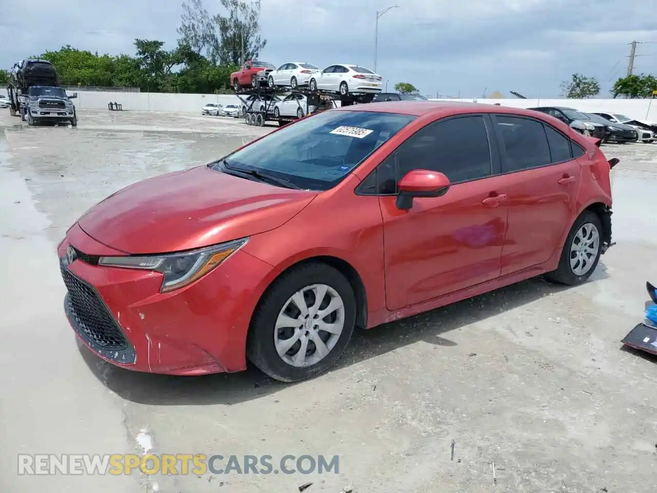 1 Photograph of a damaged car 5YFEPMAE5MP223696 TOYOTA COROLLA 2021