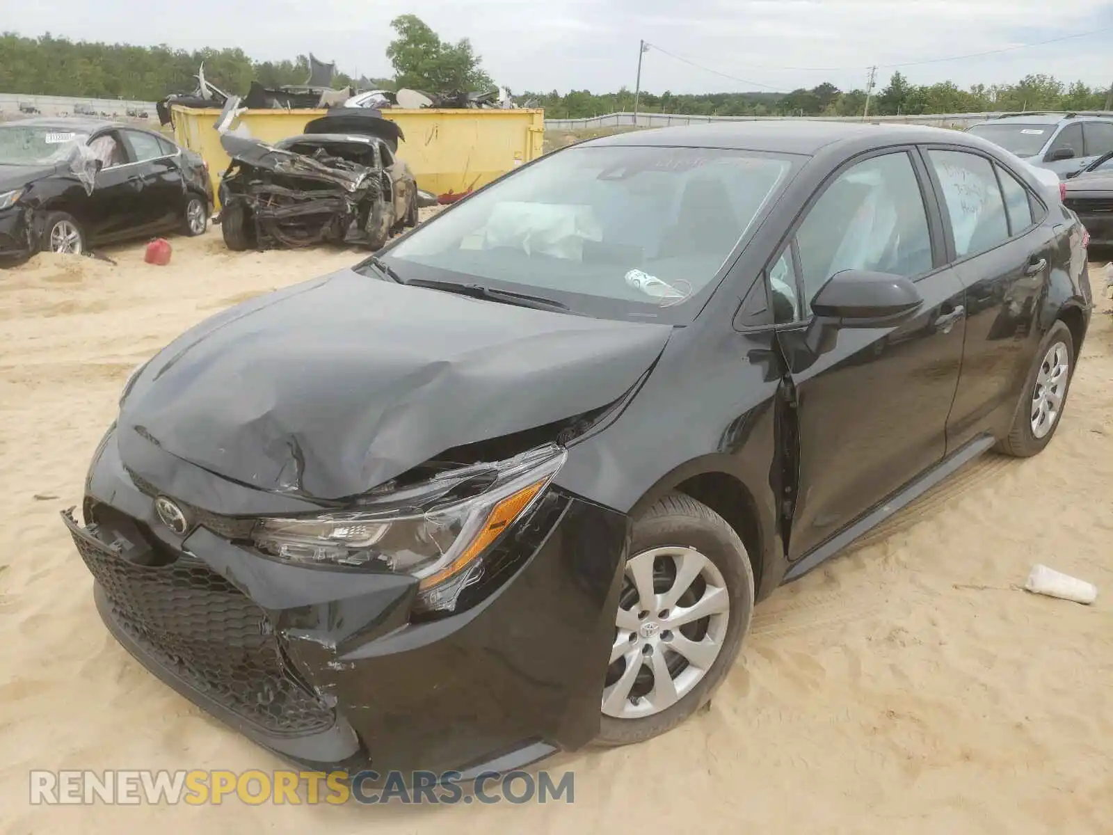 2 Photograph of a damaged car 5YFEPMAE5MP226551 TOYOTA COROLLA 2021