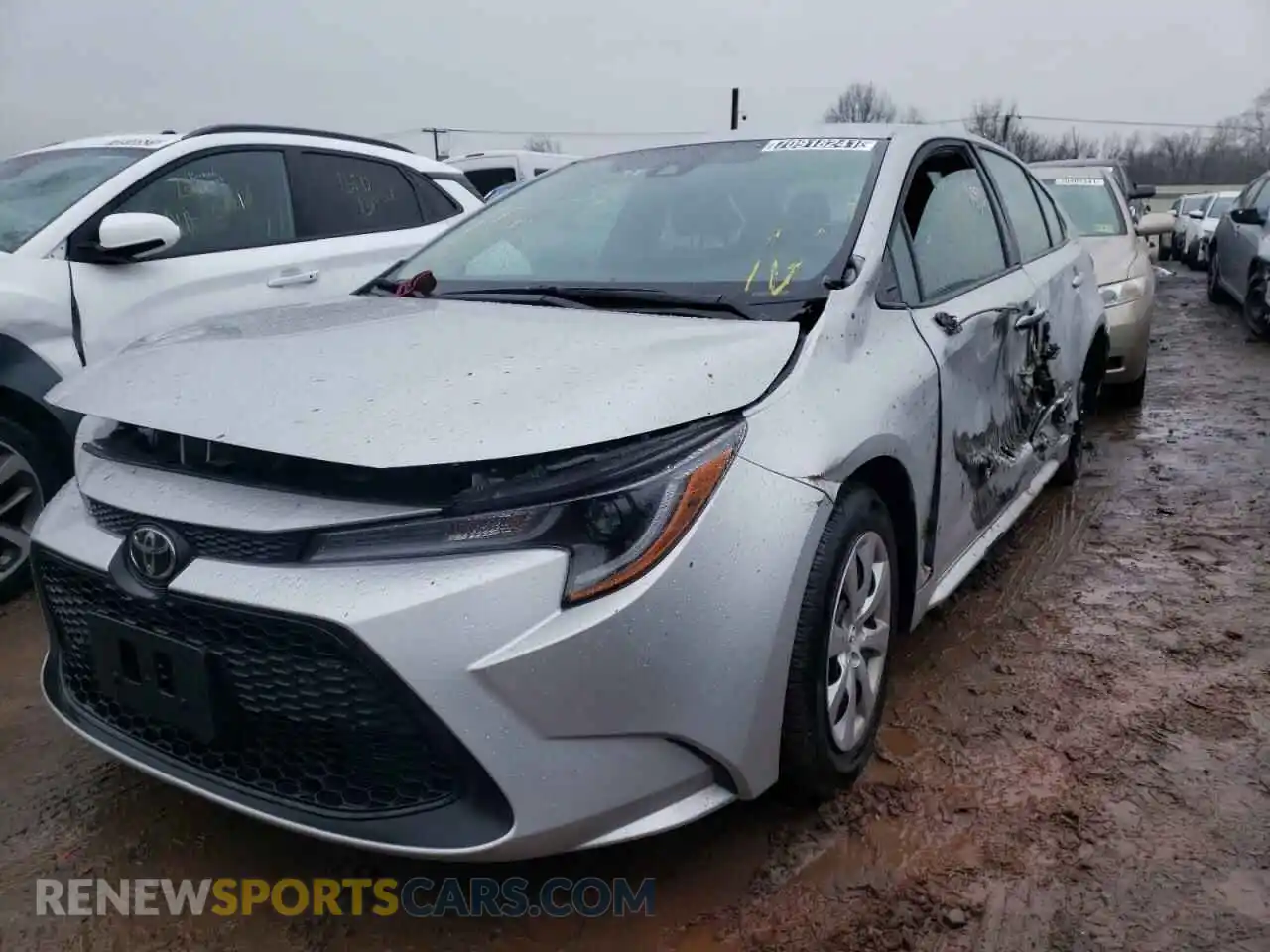 2 Photograph of a damaged car 5YFEPMAE5MP233340 TOYOTA COROLLA 2021