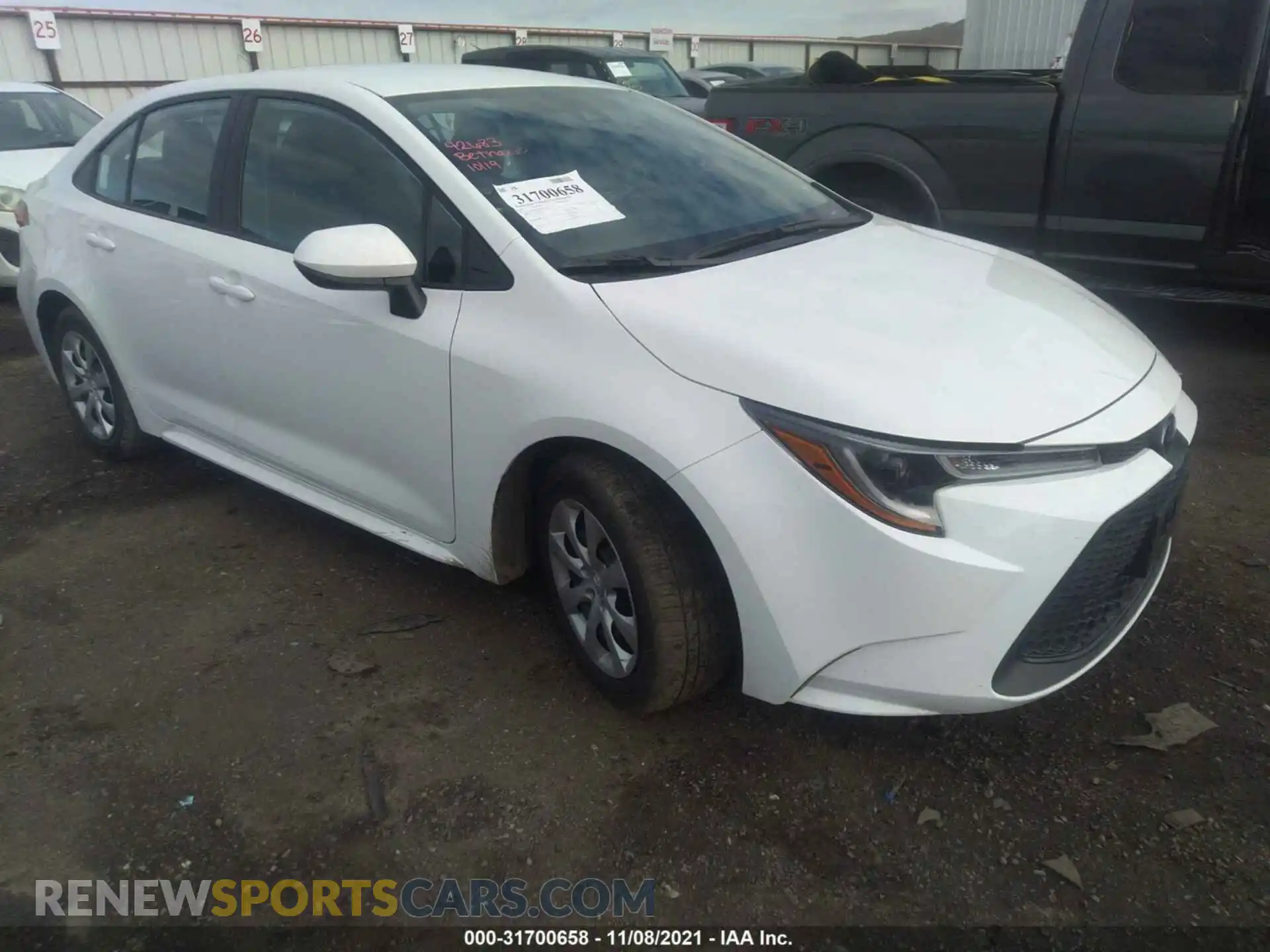 1 Photograph of a damaged car 5YFEPMAE5MP245262 TOYOTA COROLLA 2021
