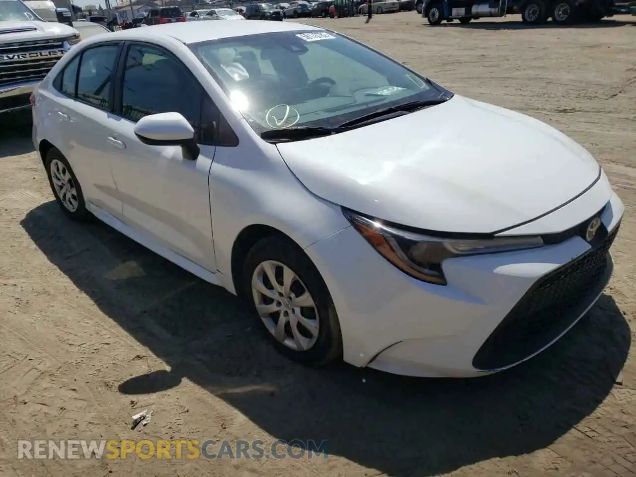 1 fotografías del automóvil dañado 5YFEPMAE5MP246170 TOYOTA COROLLA 2021