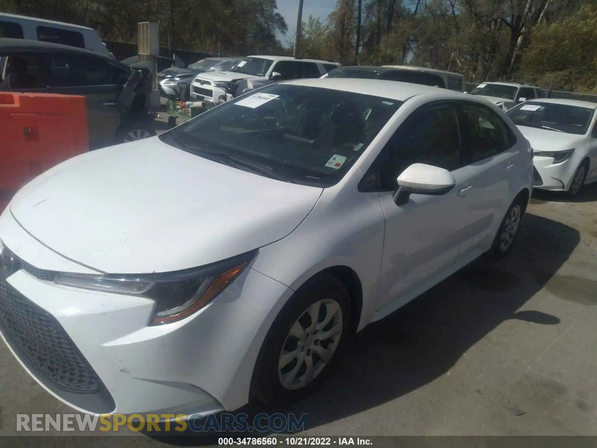 2 Photograph of a damaged car 5YFEPMAE5MP247254 TOYOTA COROLLA 2021