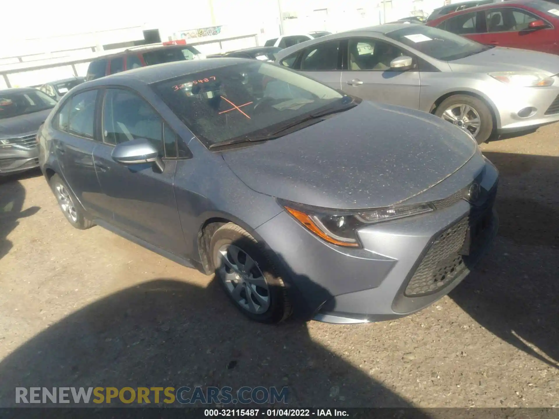 1 Photograph of a damaged car 5YFEPMAE5MP249361 TOYOTA COROLLA 2021