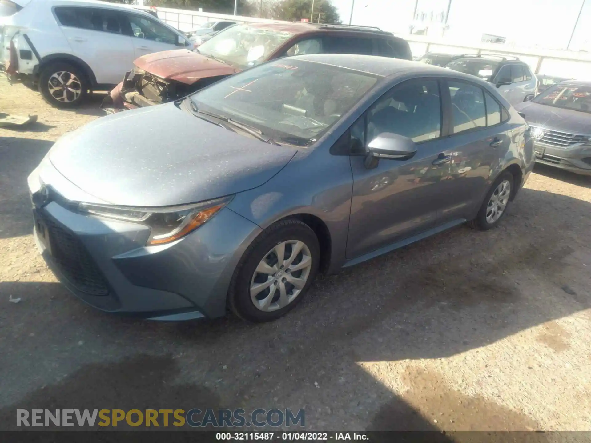 2 Photograph of a damaged car 5YFEPMAE5MP249361 TOYOTA COROLLA 2021