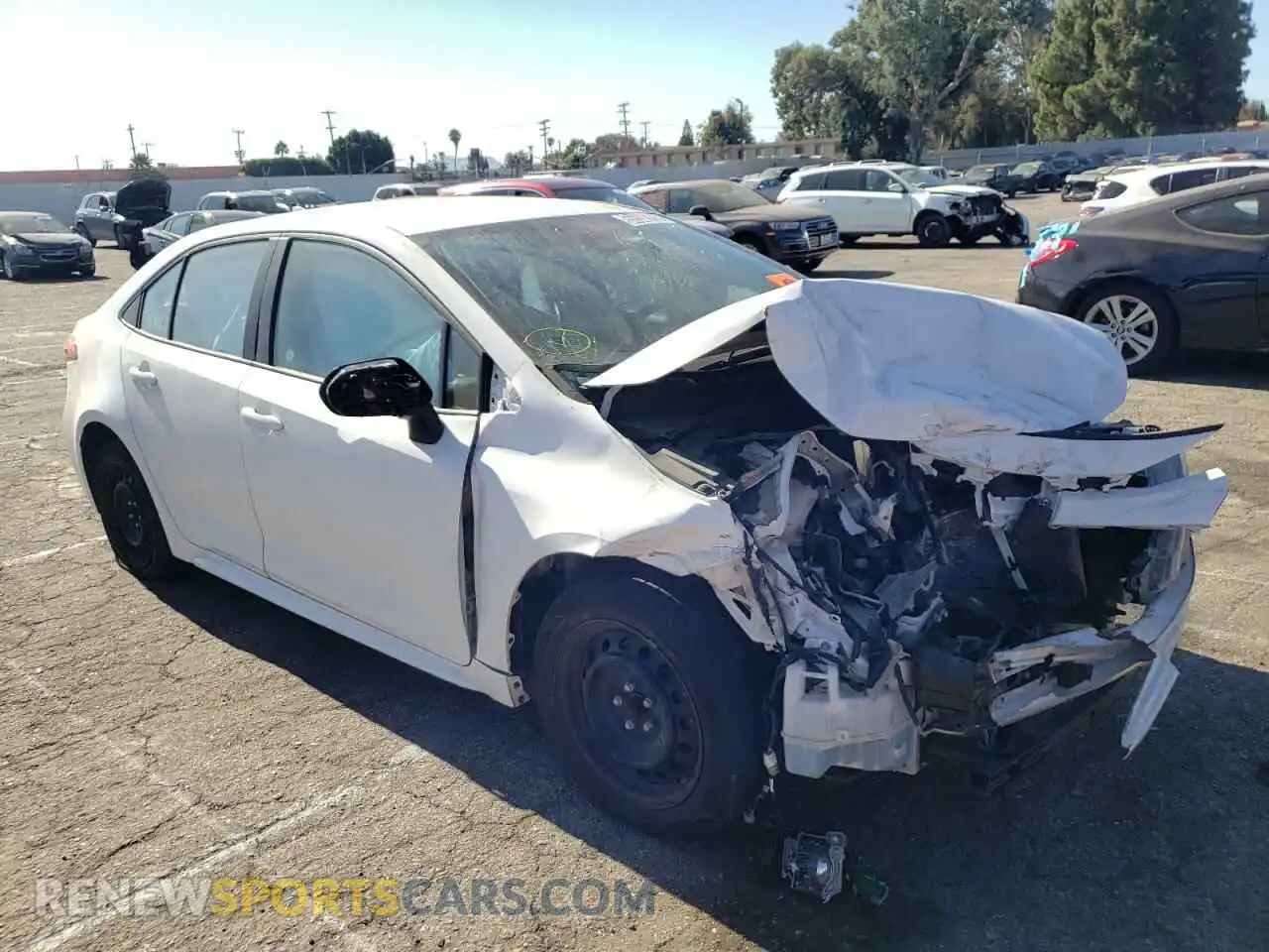 1 fotografías del automóvil dañado 5YFEPMAE5MP250736 TOYOTA COROLLA 2021